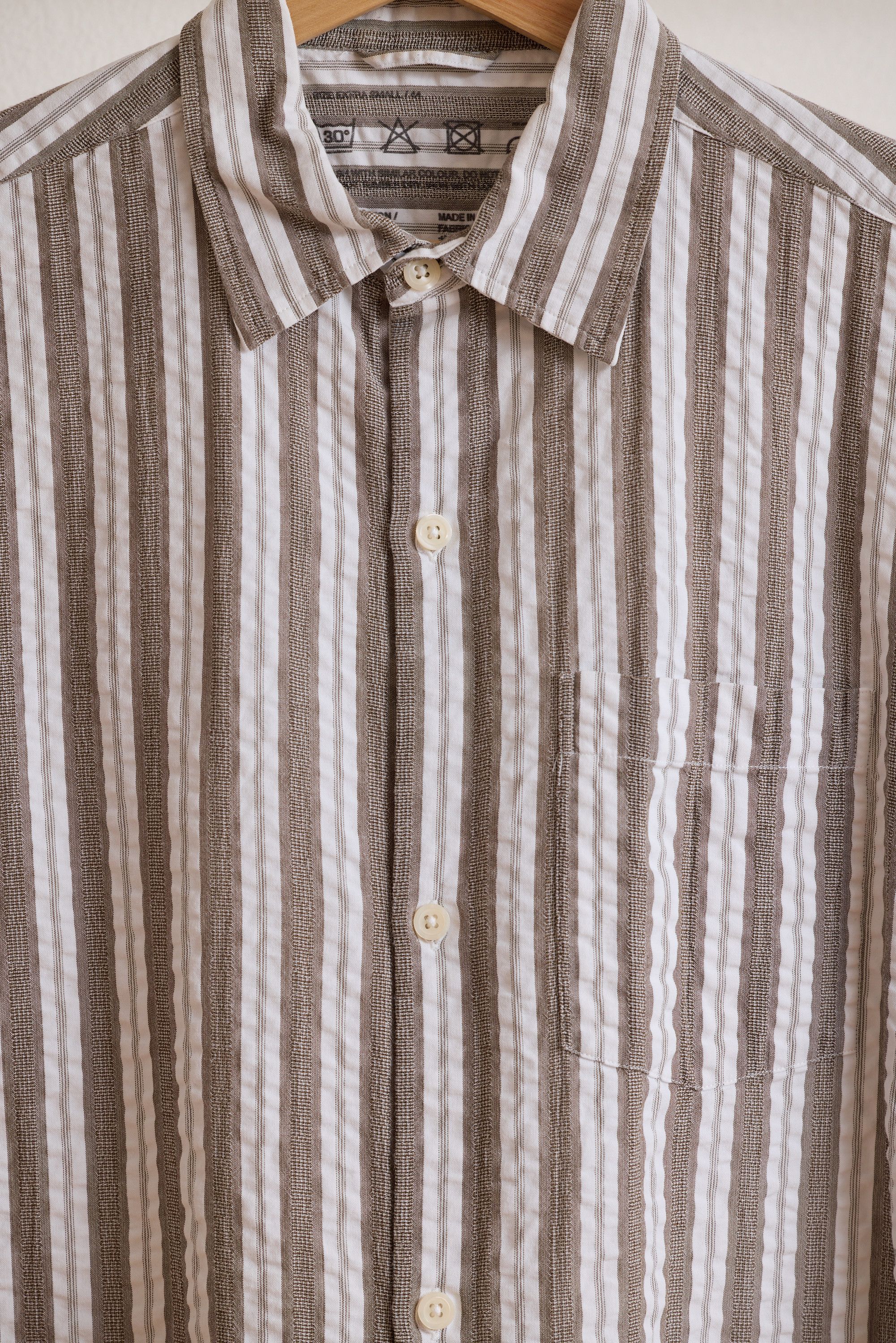 Mfpen Mfpen Input Shirt in Brown/Grey Stripe Size US XS / EU 42 / 0 - 2 Thumbnail