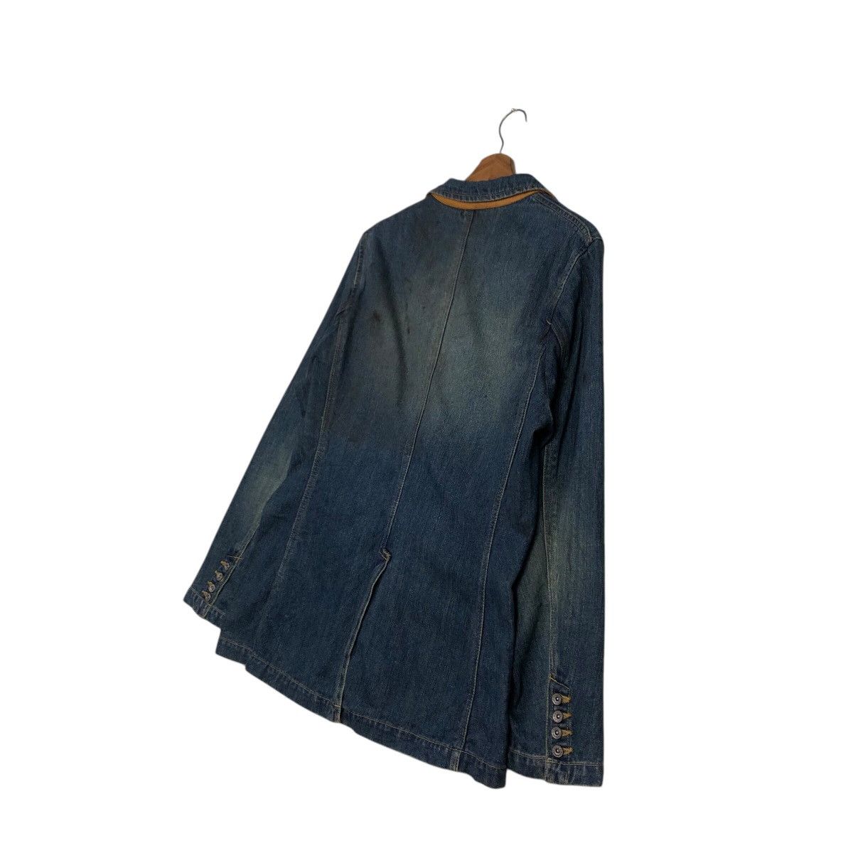 Japanese Brand 📌Vintage Denim Worker Jacket PTTP Japan Issey Miyake Size L / US 10 / IT 46 - 11 Thumbnail