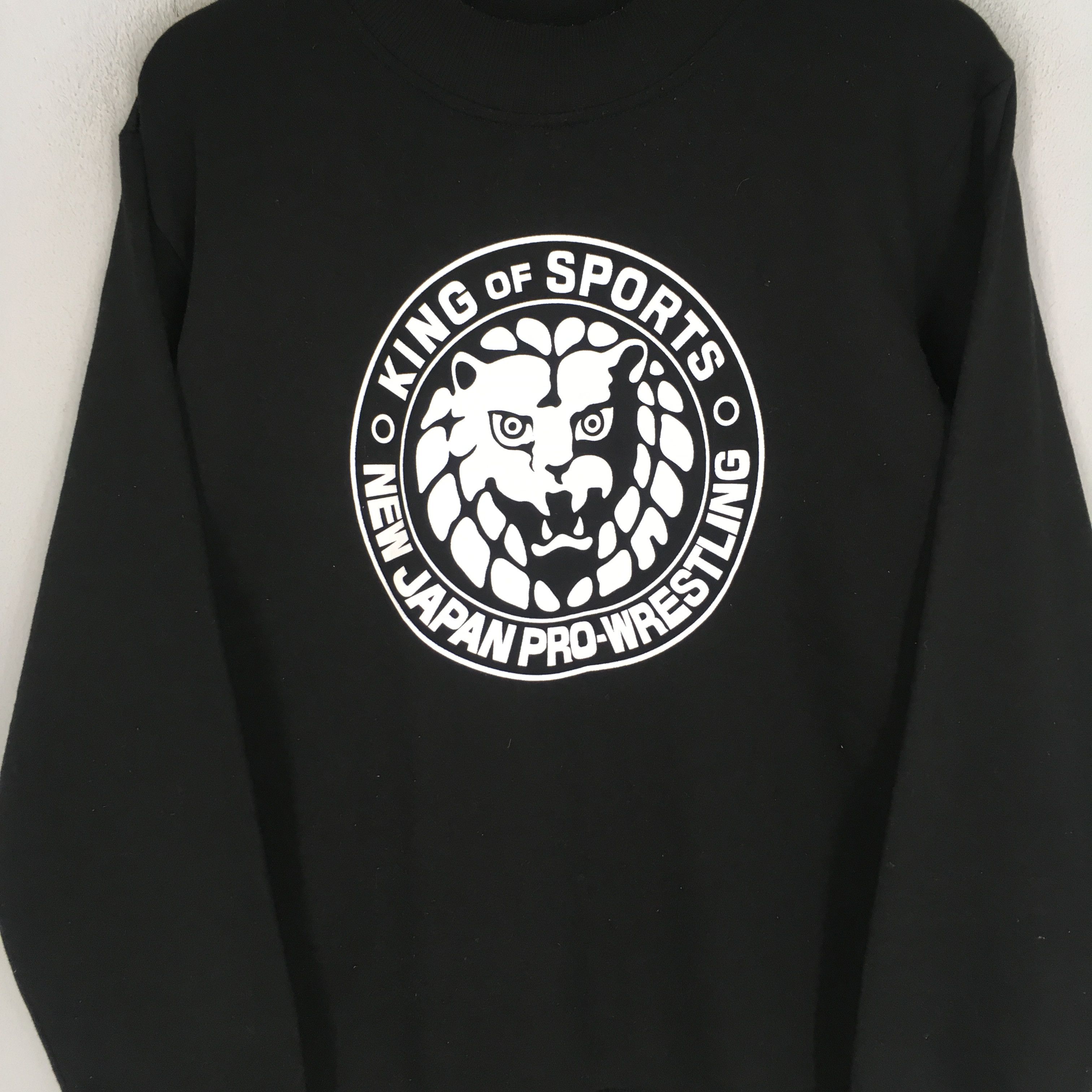 Japanese Brand vintage king of sport NJPW 1972 black sweatshirt- 658 Size US L / EU 52-54 / 3 - 4 Thumbnail