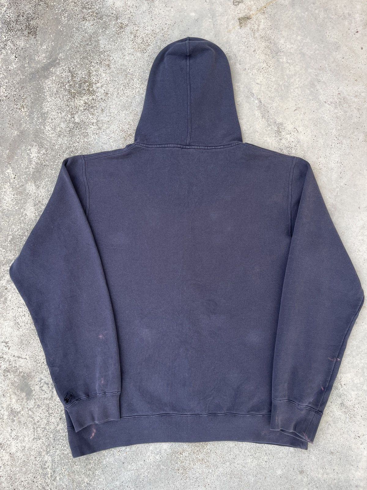 DC × Vintage Vintage Faded Navy DC Print Y2K Zip Up Hoodie Size US XL / EU 56 / 4 - 3 Thumbnail
