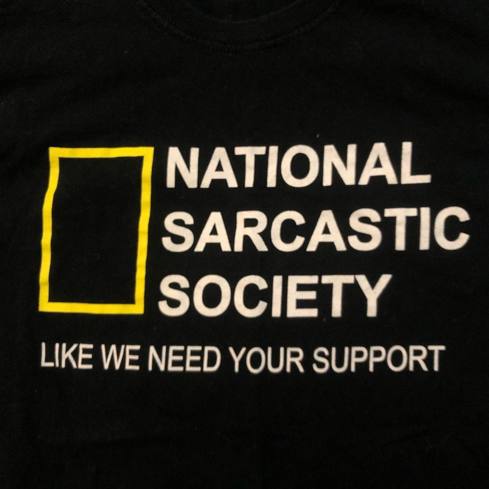 Other Black National Sarcastic Society Graphic Funny Tee Size US M / EU 48-50 / 2 - 2 Thumbnail