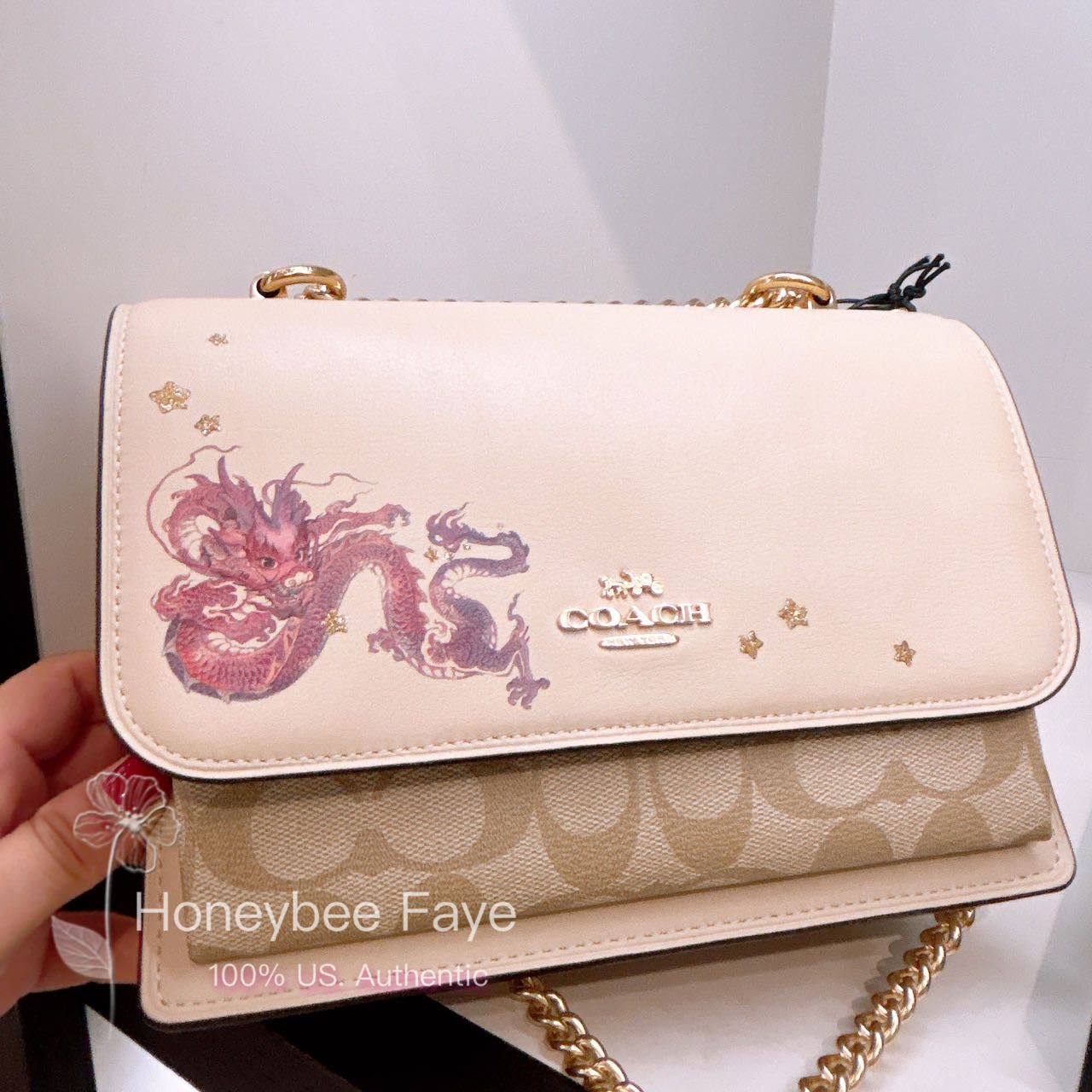 Coach New Year Klare Crossbody With Signature Canvas And Dragon Size ONE SIZE - 1 Thumbnail