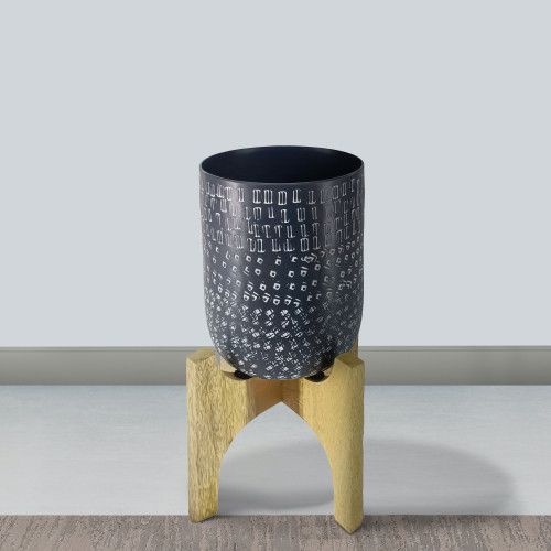 Designer × Homemade Alex 8 Inch Artisanal Industrial Round Hammered Metal Plante Size US L / EU 52-54 / 3 - 3 Thumbnail