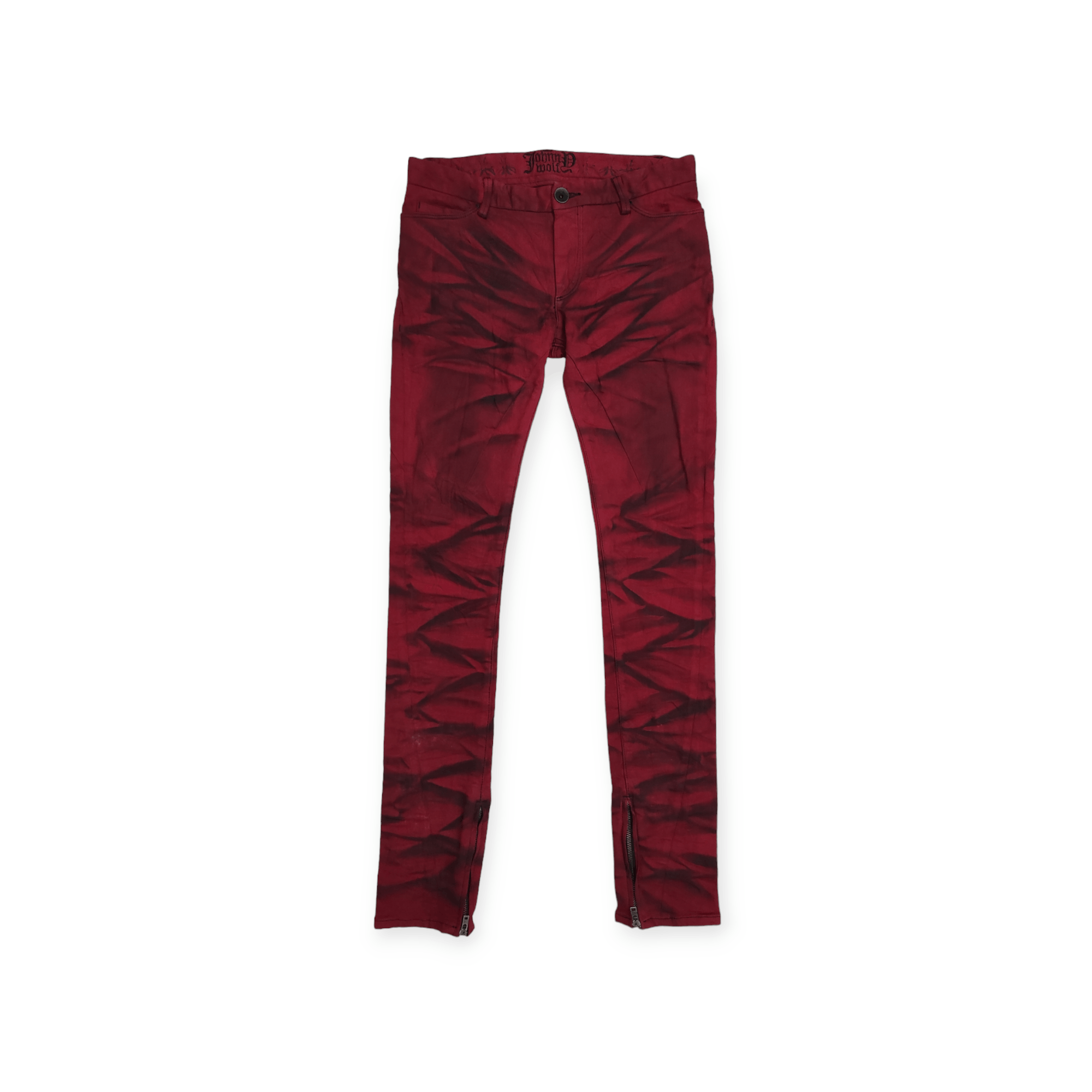 Japanese Brand Archive JOHNNY WOLF Visual Kei ankle zipper's jeans
