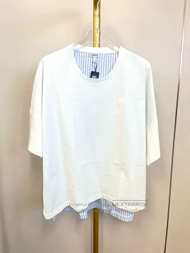 Loewe Loewe Color Block Embroidered Logo Striped Short Sleeve Size S / US 4 / IT 40 - 1 Thumbnail