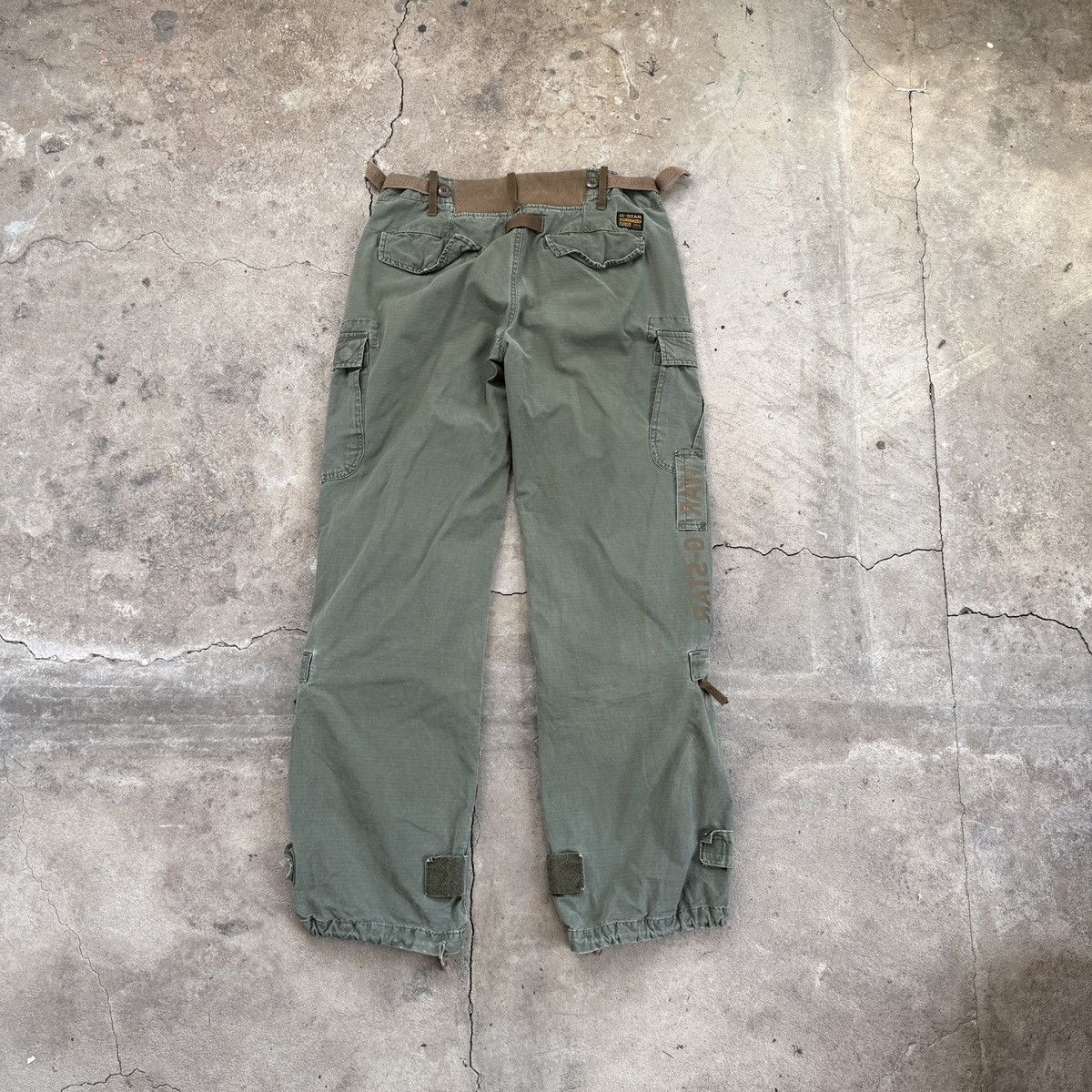 G-Star Vintage G-Star Green Olive Cargo Pants Size US 28 / EU 44 - 2 Thumbnail