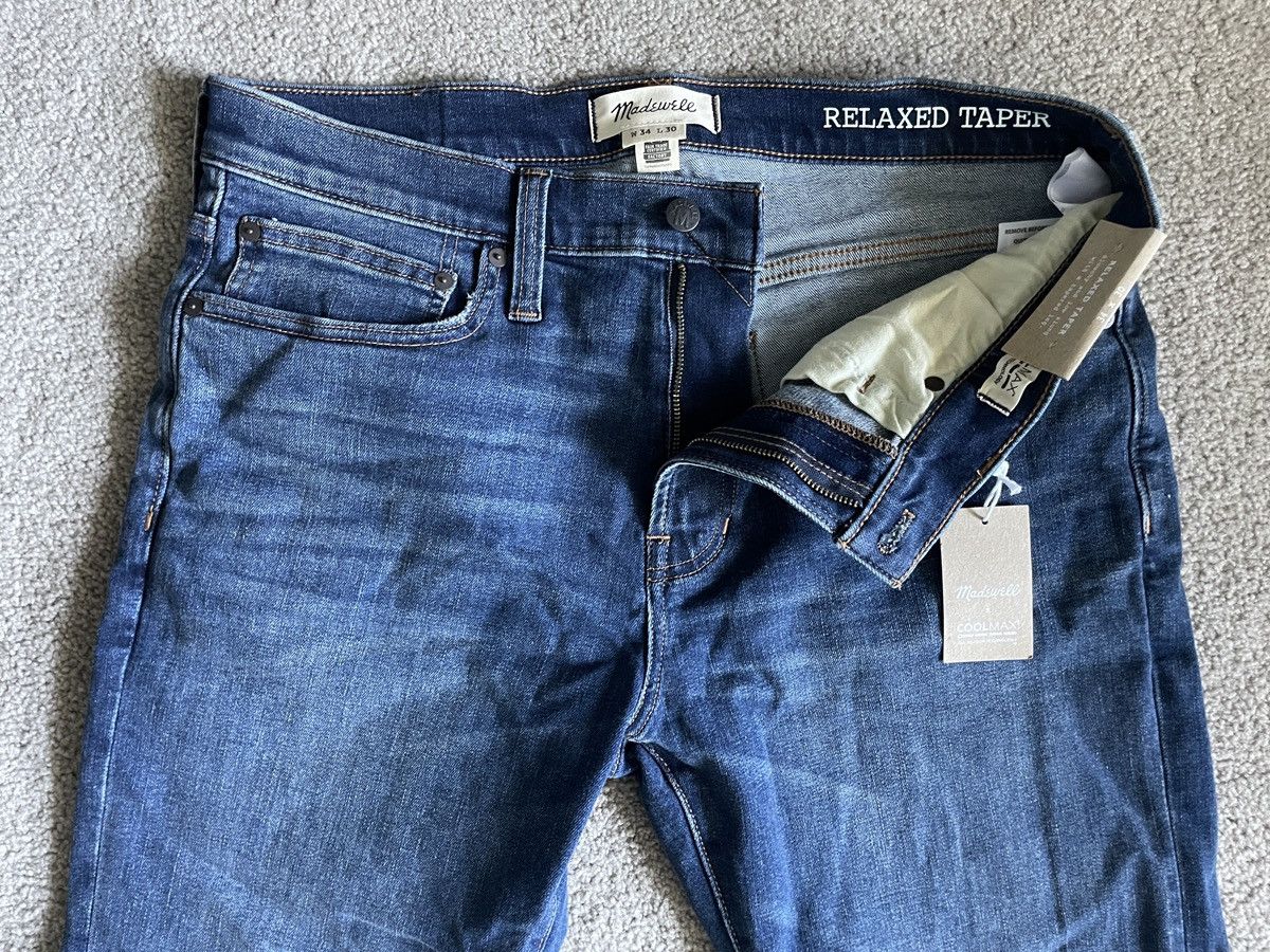 Madewell Relaxed taper coolmax denim jeans Size US 34 / EU 50 - 1 Thumbnail