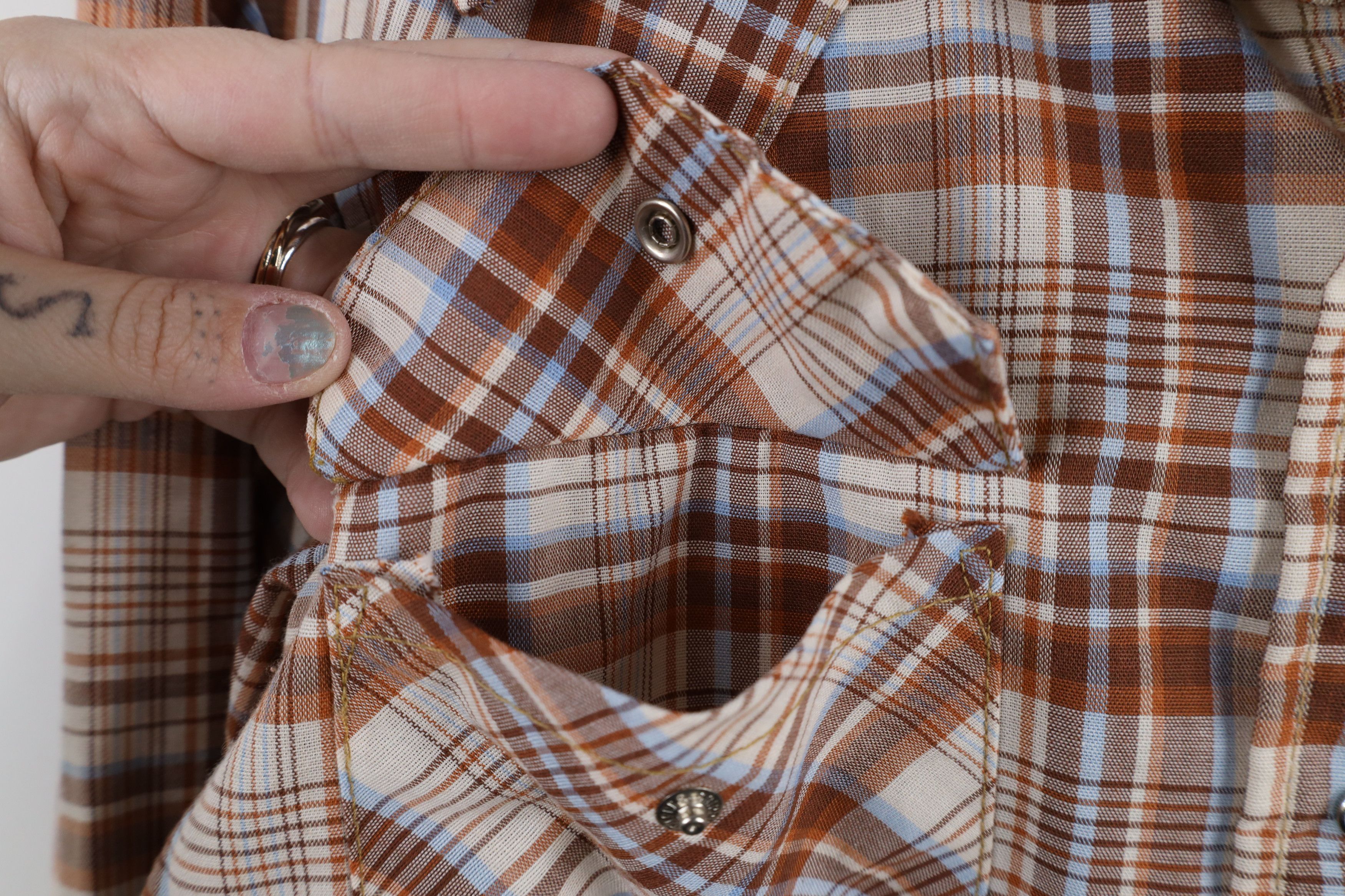 Vintage Vintage 60s 70s Big Mac Snap Button Collared Shirt Plaid USA Size US L / EU 52-54 / 3 - 8 Thumbnail