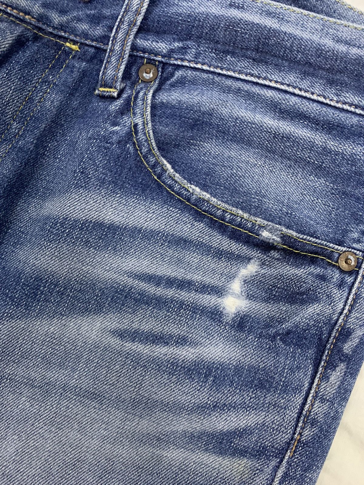 Japanese Brand Vintage Back Number Whiskers Straight Leg Distressed Jeans Size US 32 / EU 48 - 6 Thumbnail