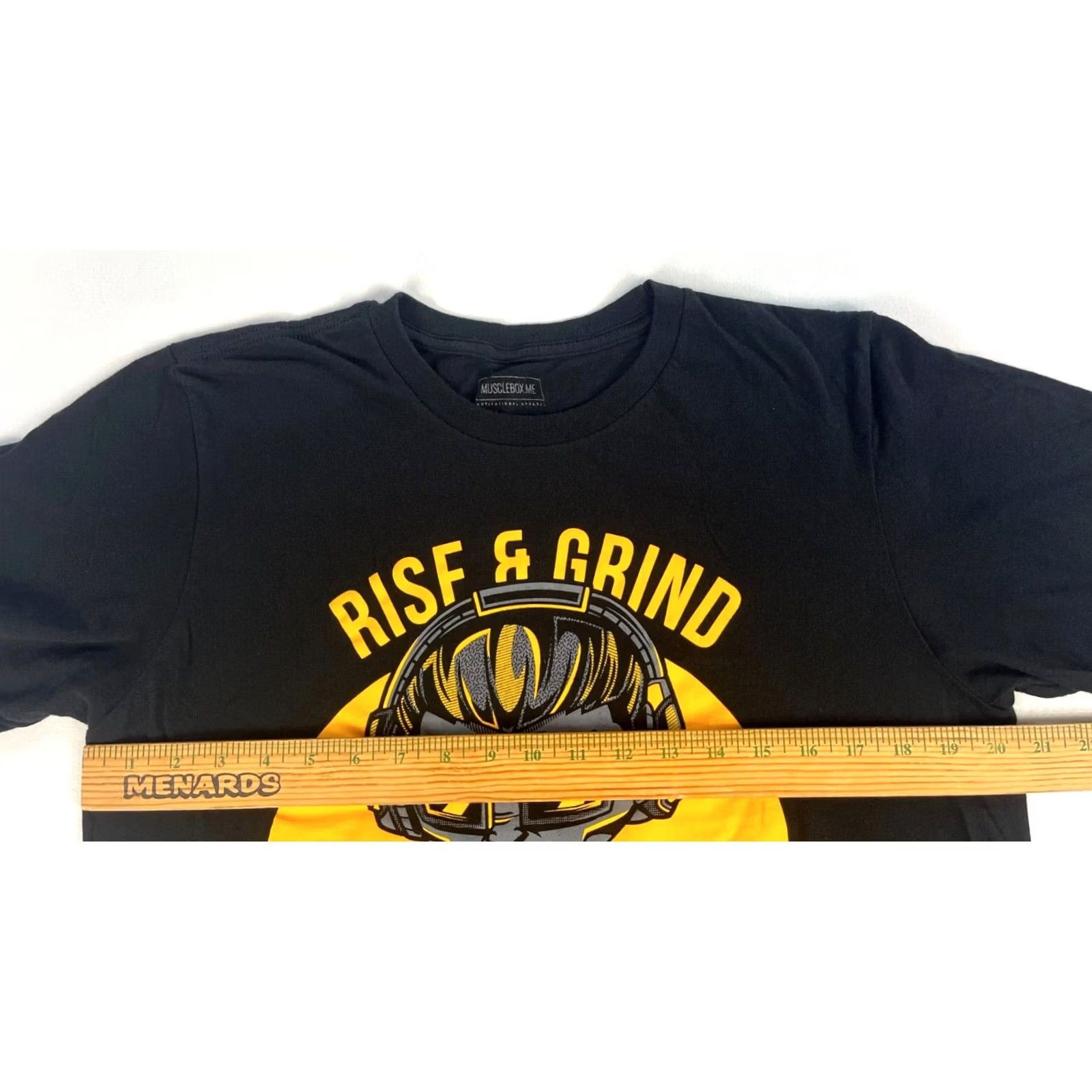 Vintage Musclebox Rise & Grind T-Shirt Men’s Graphic Short Sleeve Crew Neck Made in USA Size L Black Size US L / EU 52-54 / 3 - 7 Thumbnail
