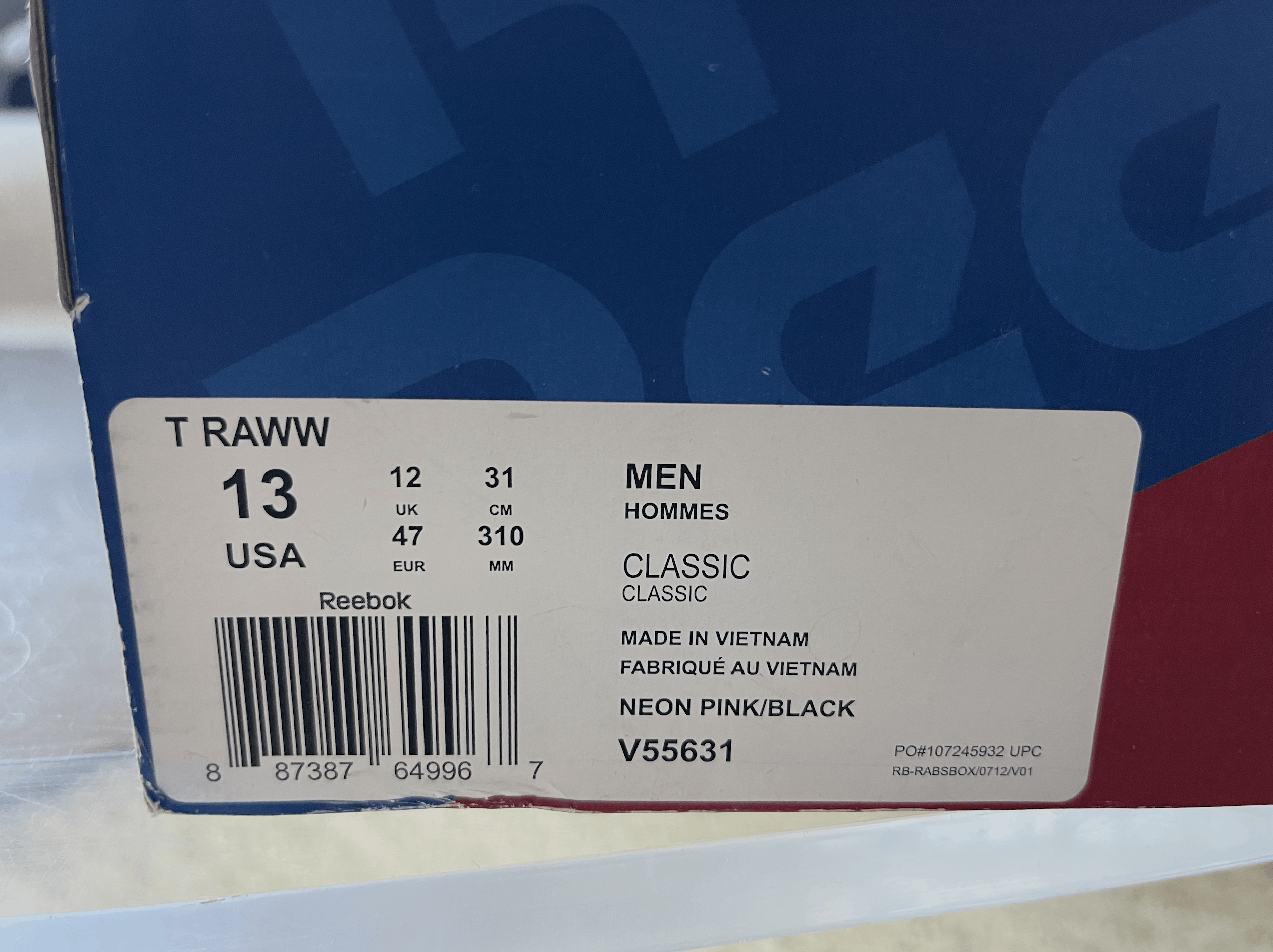 Reebok Reebok T RAWW Classic Pink Tyga Size US 13 / EU 46 - 10 Thumbnail