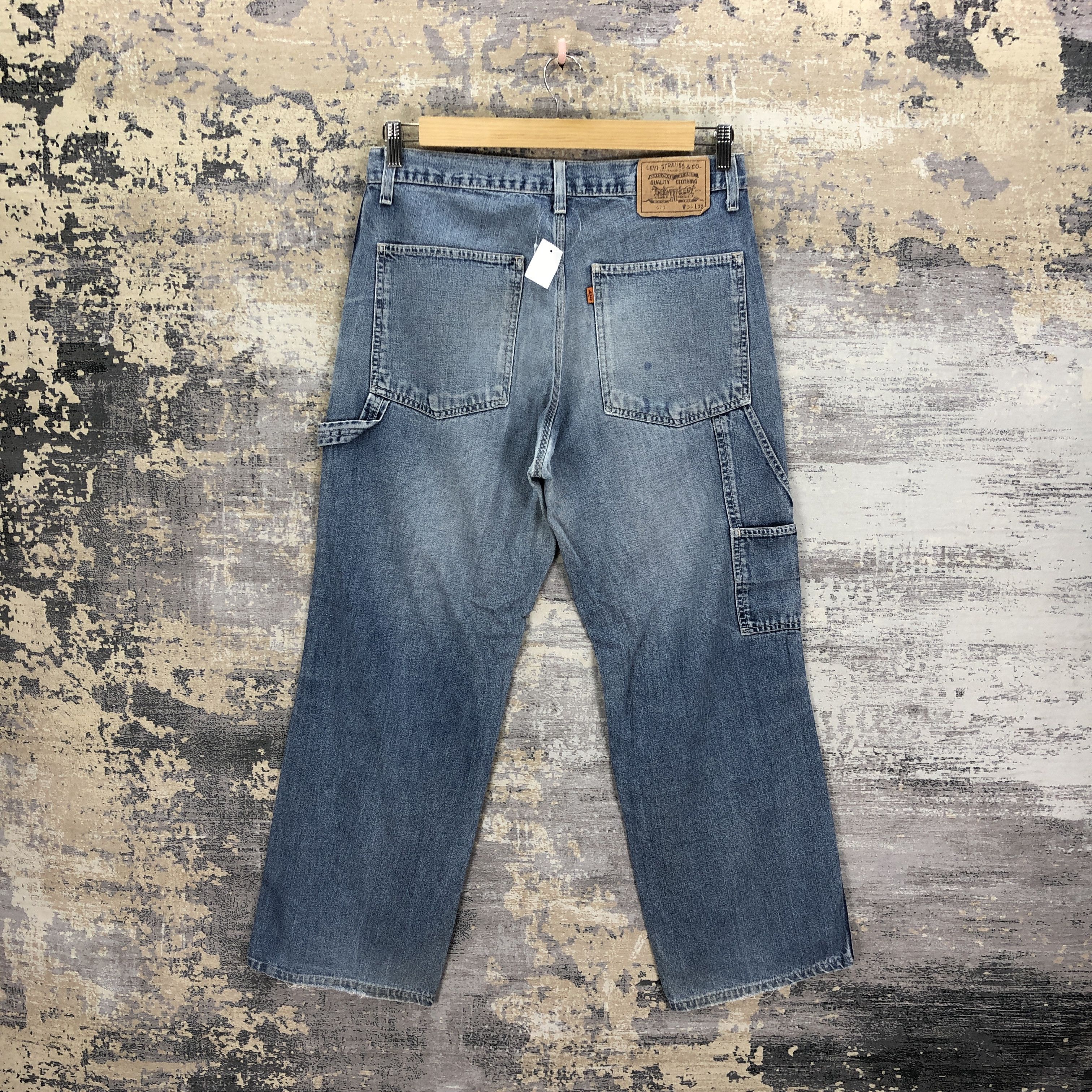 Levi's Vintage Levis Carpenter Orange Tab Jeans Levi's 673 Denim Size US 32 / EU 48 - 2 Thumbnail