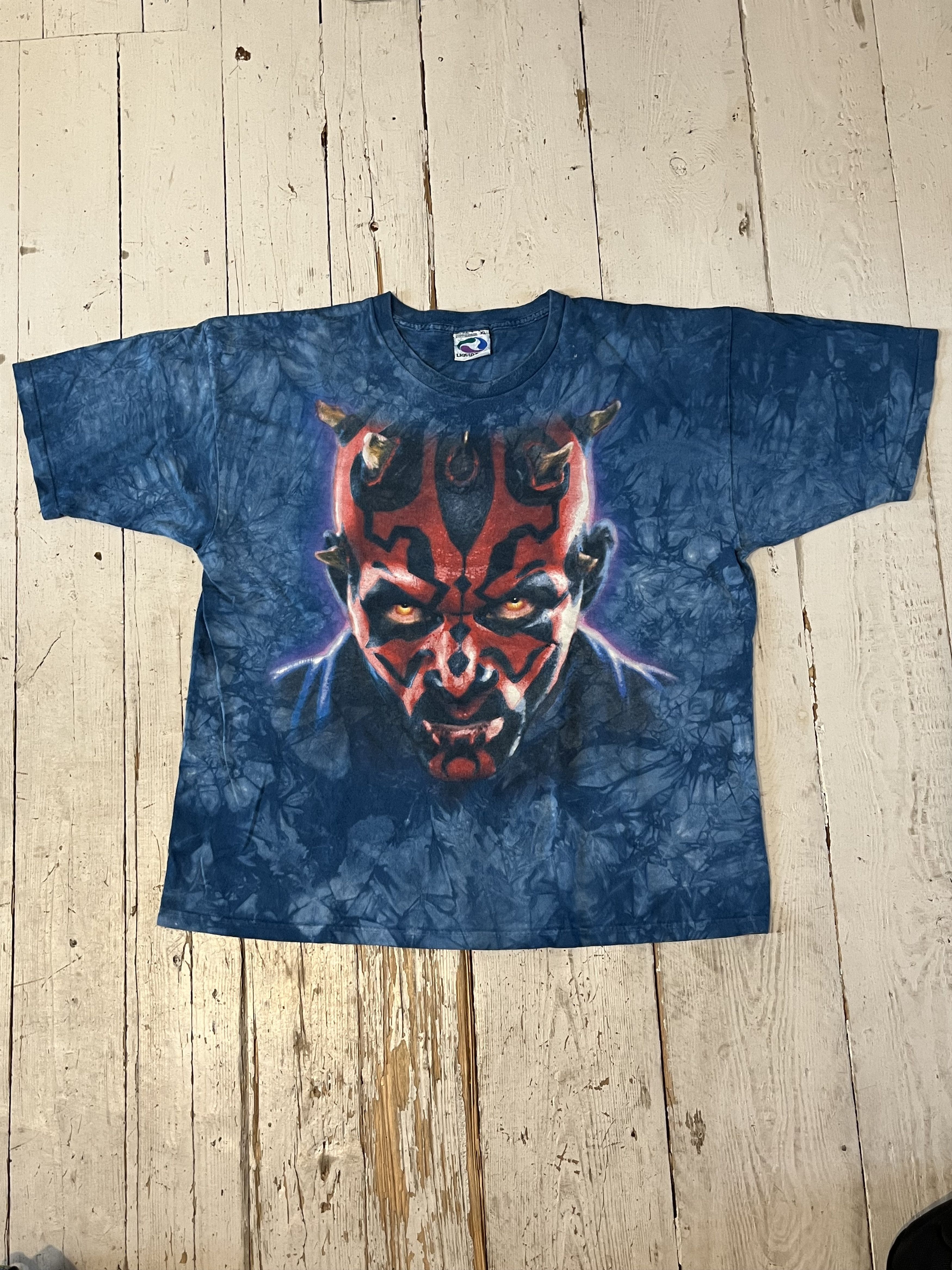 Liquid Blue × Star Wars × Vintage 90s Liquid Blue Star Wars Darth Maul Episode 1 Size US L / EU 52-54 / 3 - 3 Thumbnail