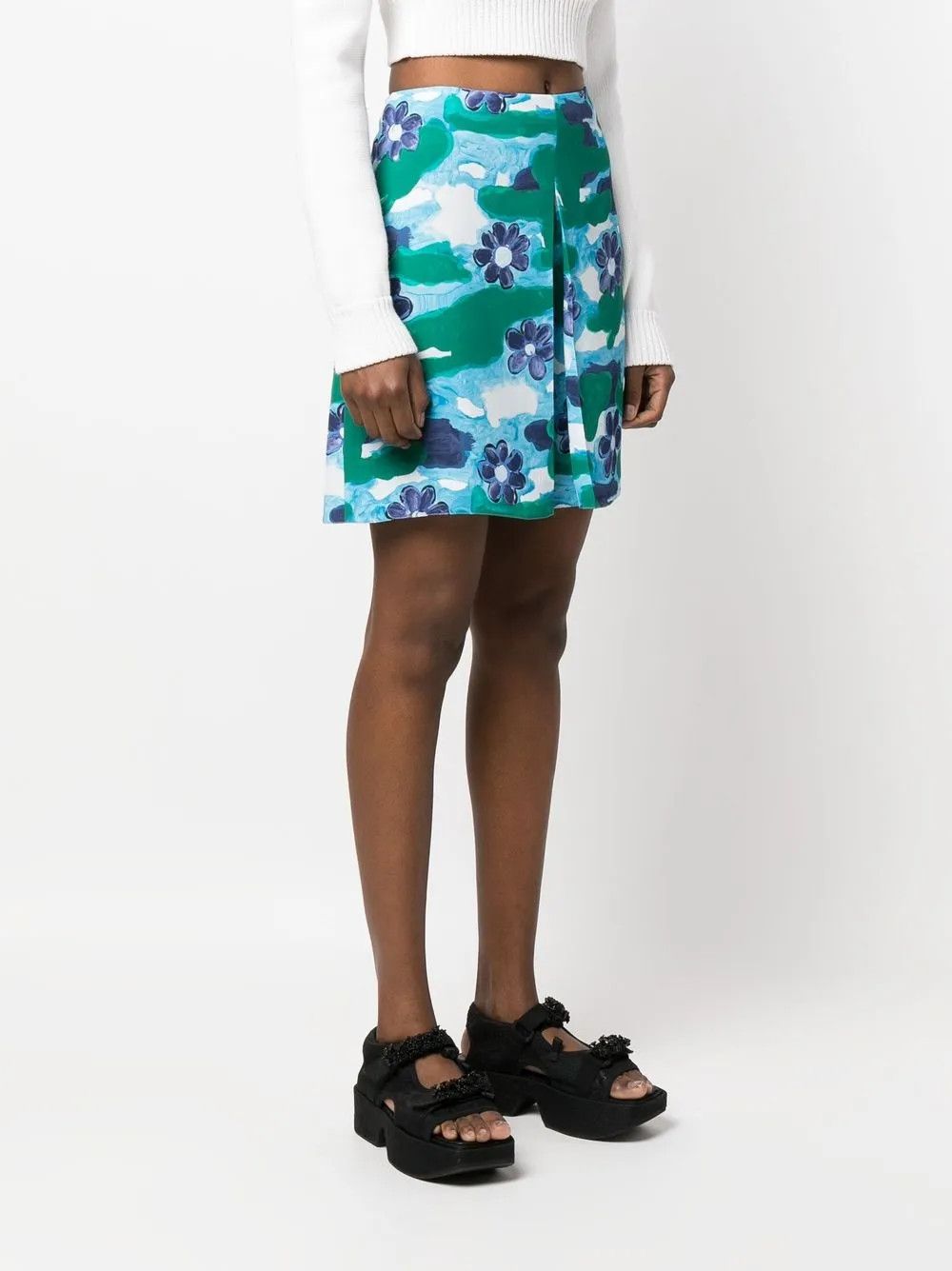 Marni o1y1125 Mini Skirt in Multicolor Size 30" / US 8 / IT 44 - 3 Thumbnail