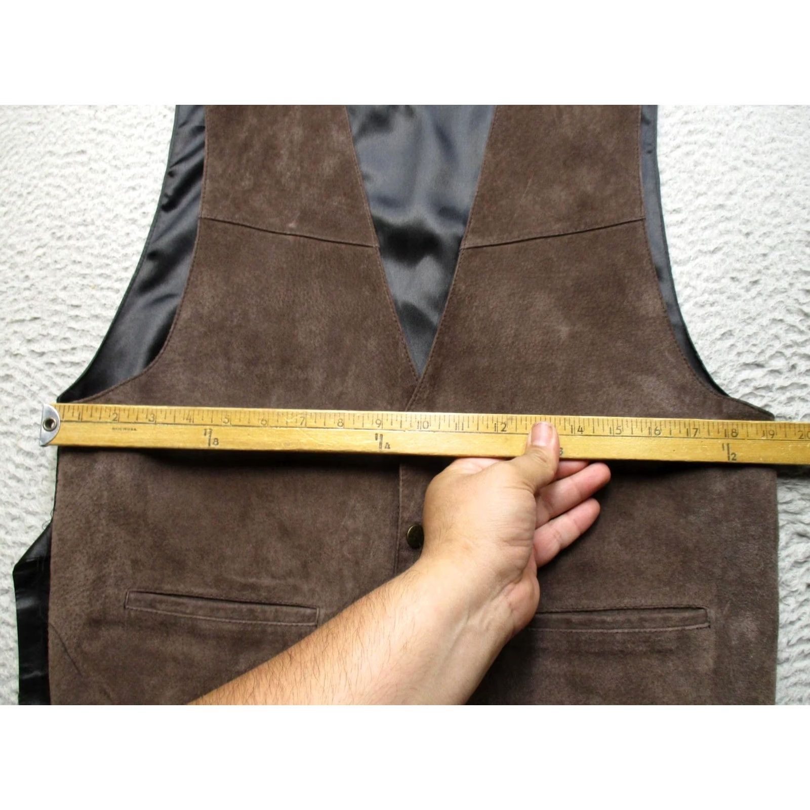Scully Scully Mens Vest Brown Suede, Regular Fit, 3 Piece Suit Size US M / EU 48-50 / 2 - 5 Thumbnail