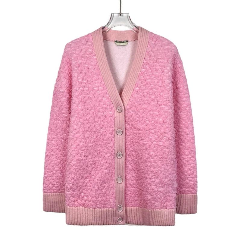 Fendi FENDI Pink embossed single-breasted cardigan jacket, size Size 4XL / US 24-26 - 1 Thumbnail