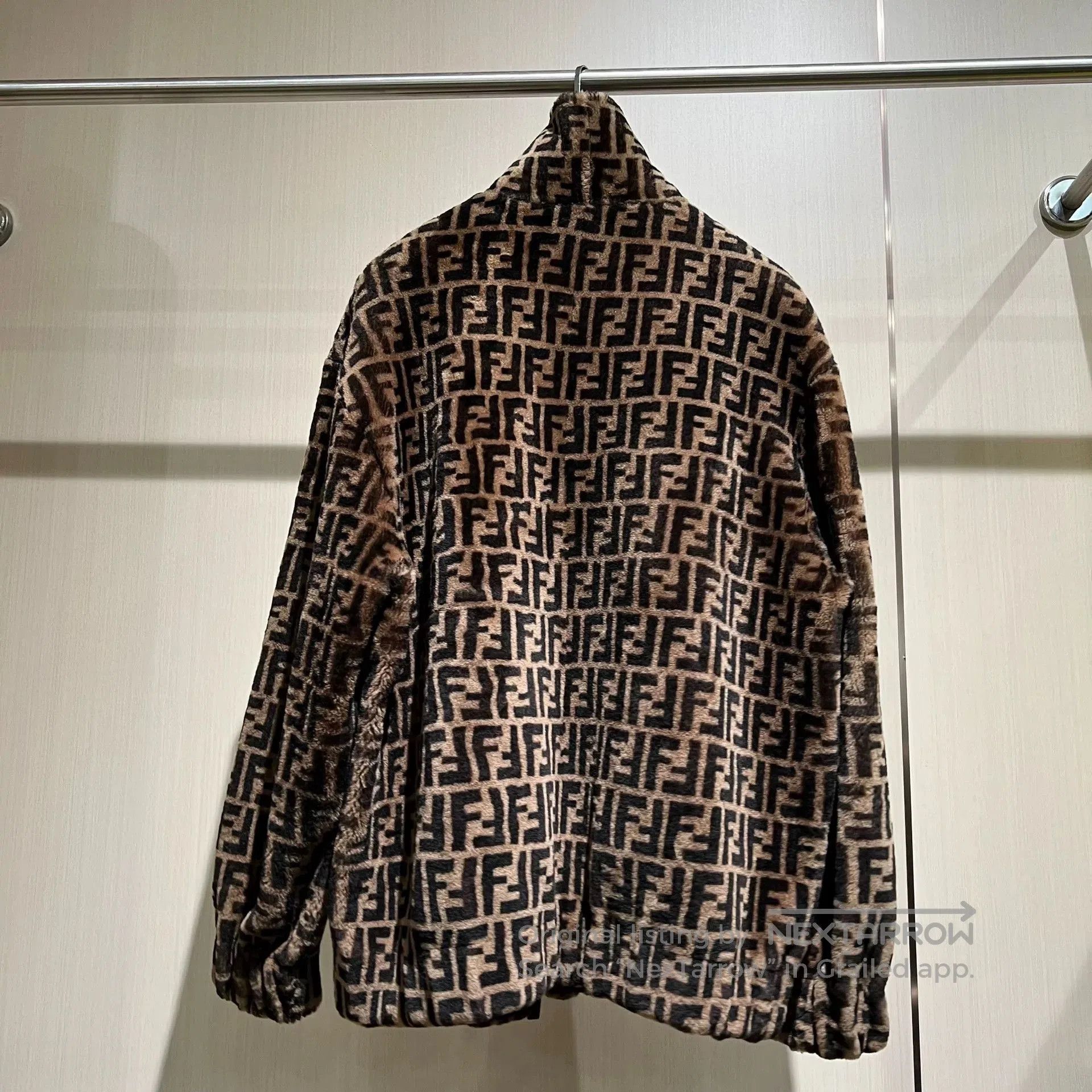 Fendi fendi ff printed plush outerwear jacket. Size US L / EU 52-54 / 3 - 3 Thumbnail