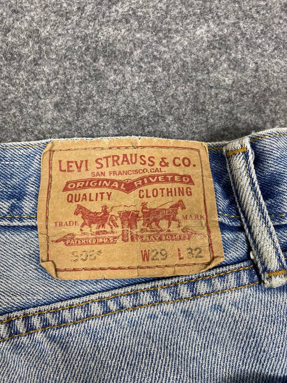Levi's vintage levis 505 straight fit dirty denim nice design Size US 32 / EU 48 - 5 Thumbnail