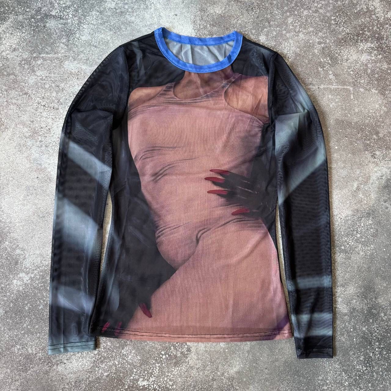 Japanese Brand × Vintage Amazing Body Mesh Top (like Jean Paul Gaultier) Size M / US 6-8 / IT 42-44 - 2 Thumbnail