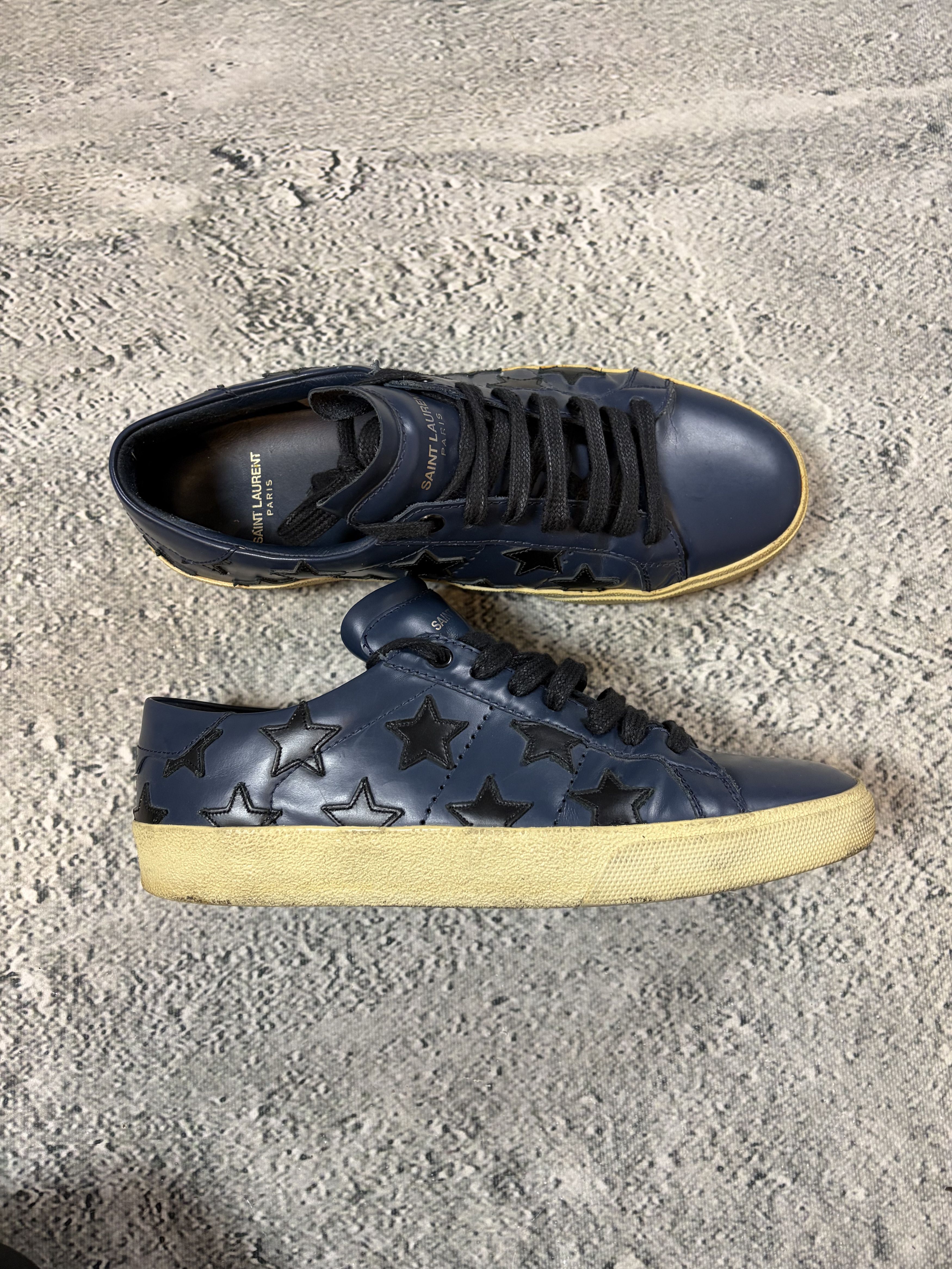 Saint Laurent Paris Saint Laurent Hedi Slimane sl06 Star sneakers low navy SLP Size US 7.5 / EU 40-41 - 1 Thumbnail