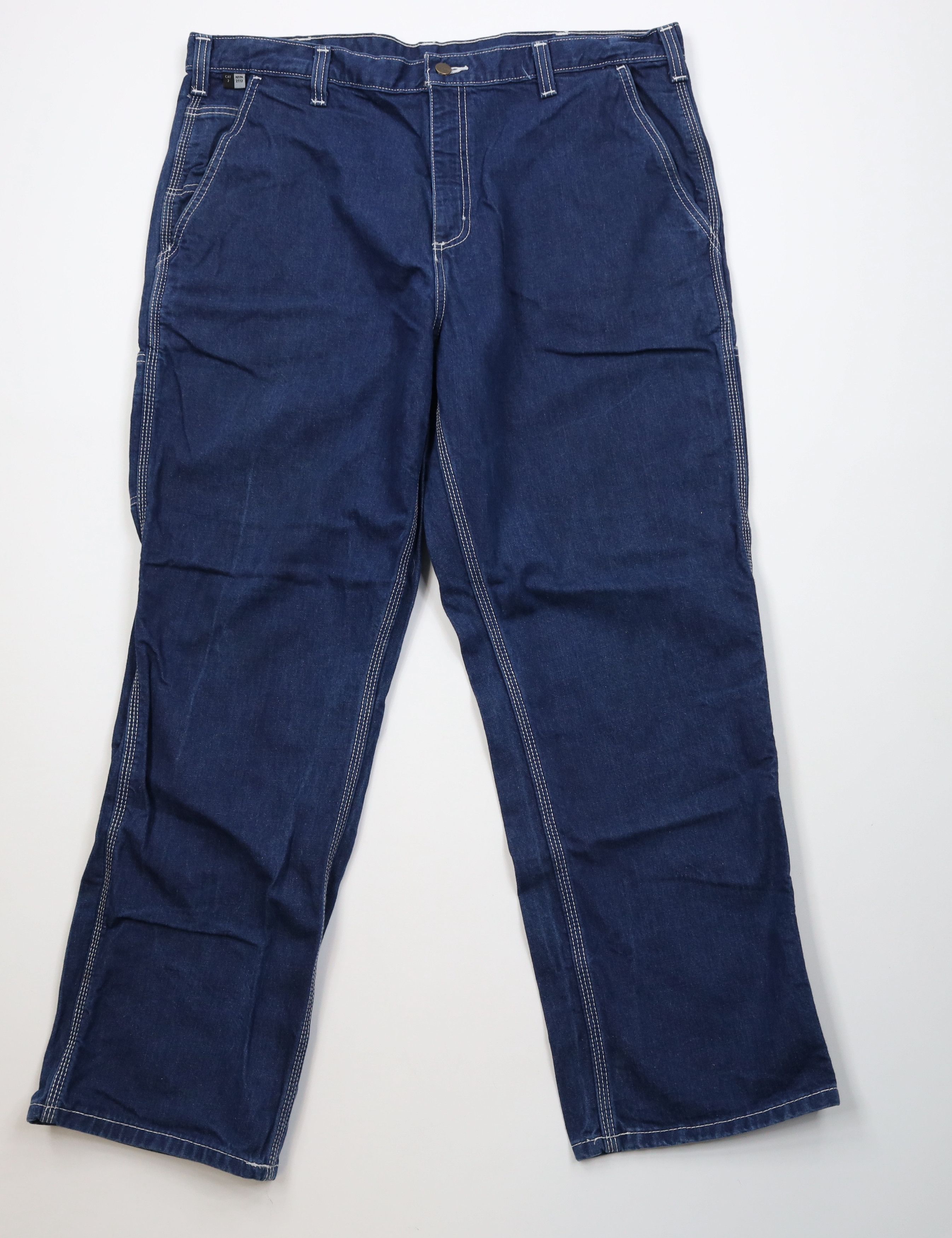Carhartt Vintage Y2K Carhartt FR Resistant Wide Leg Dungaree Jeans Size US 40 / EU 56 - 1 Thumbnail