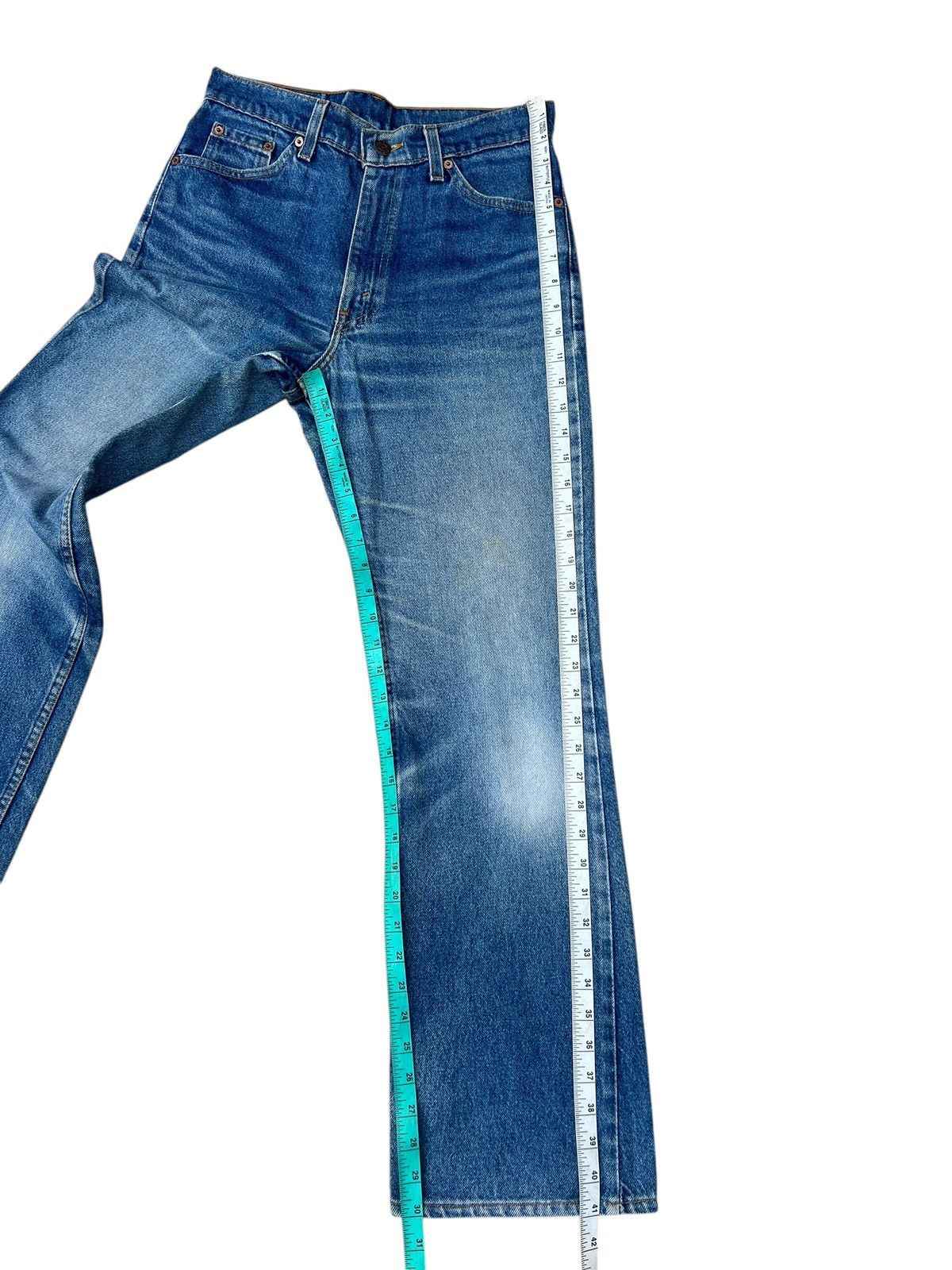 Levi's × Vintage Vintage 90s Levi’s 517 Faded Denim Bootcut Jeans Flare Size US 30 / EU 46 - 6 Thumbnail