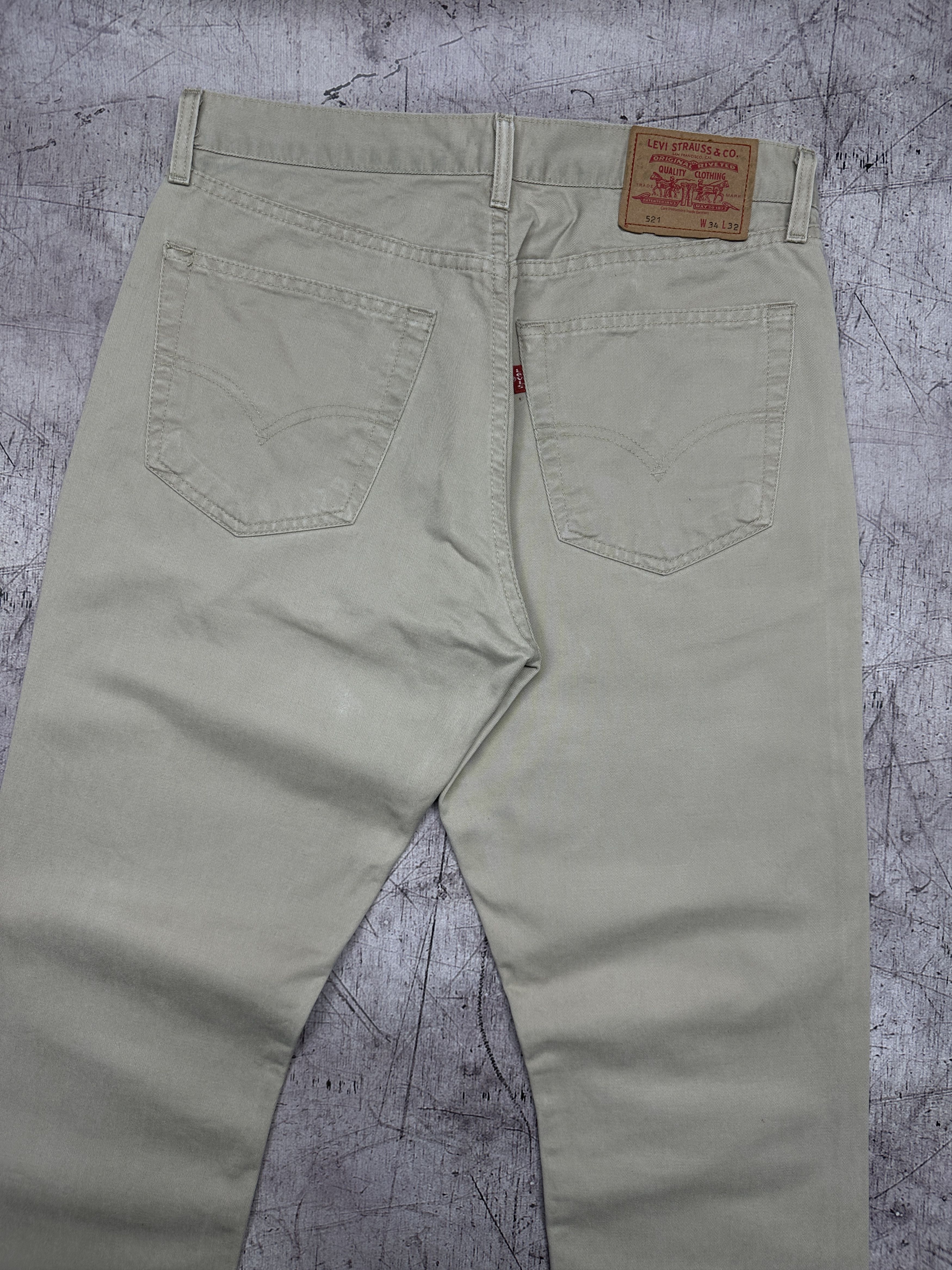 Levi's Levi's 521 Vintage Mens Denim Pants Jeans Size 34 x 32 Size US 34 / EU 50 - 2 Thumbnail