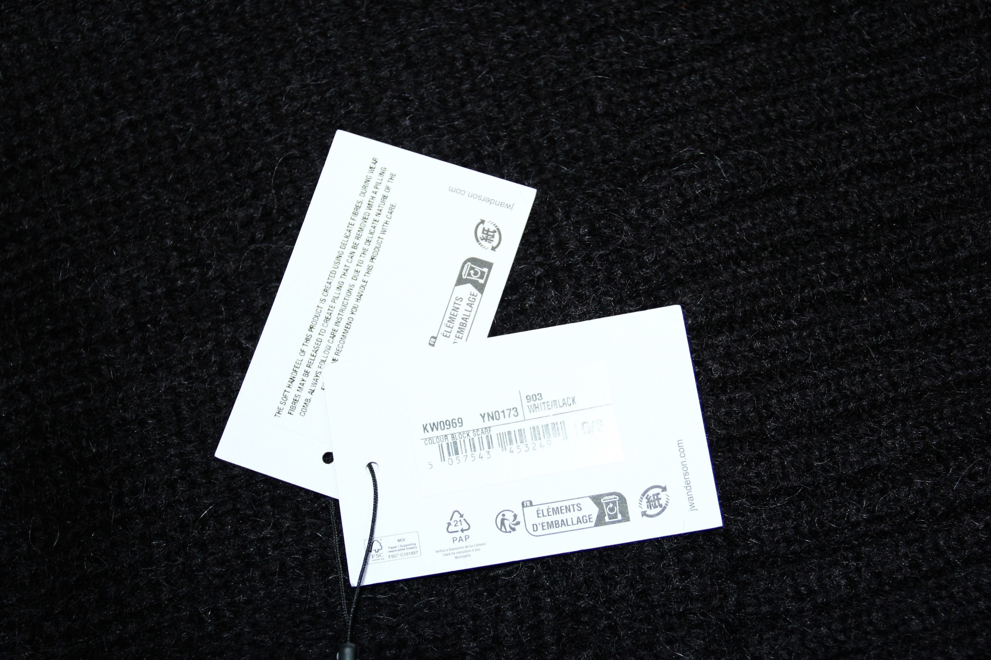 JW Anderson BNWT AW23 J.W.ANDERSON COLOR BLOCK SCARF Size ONE SIZE - 4 Thumbnail