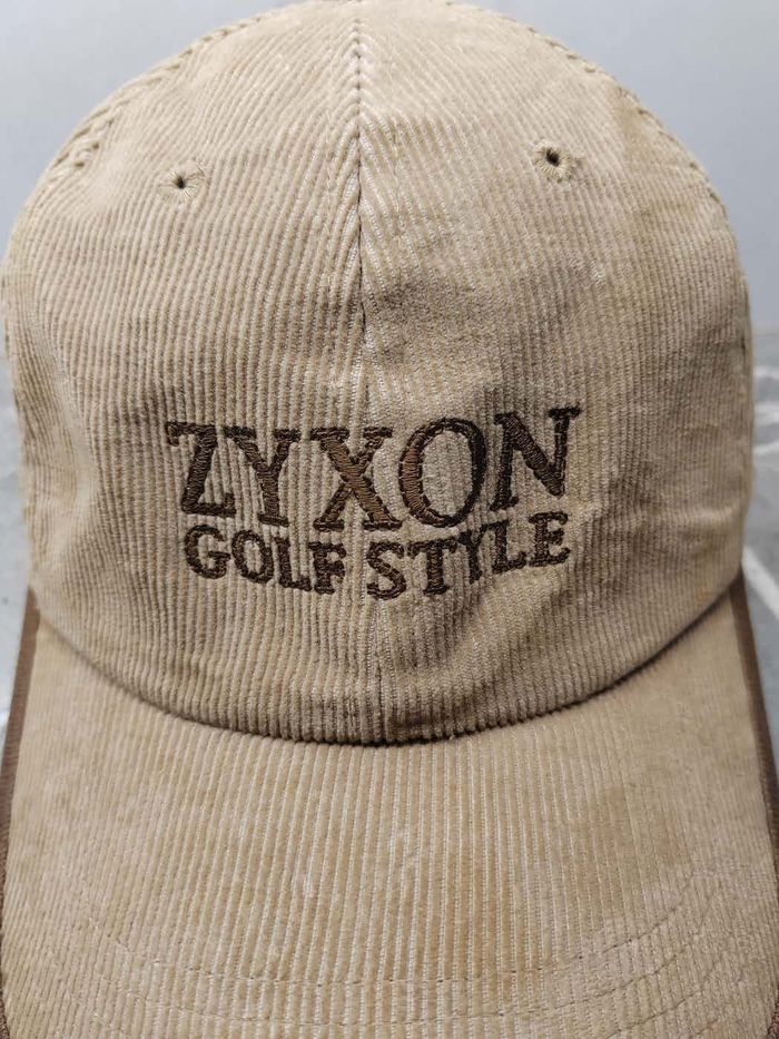 Japanese Brand Vintage Zyxon Golf Coduroy Style Cap Hat Size ONE SIZE - 3 Thumbnail