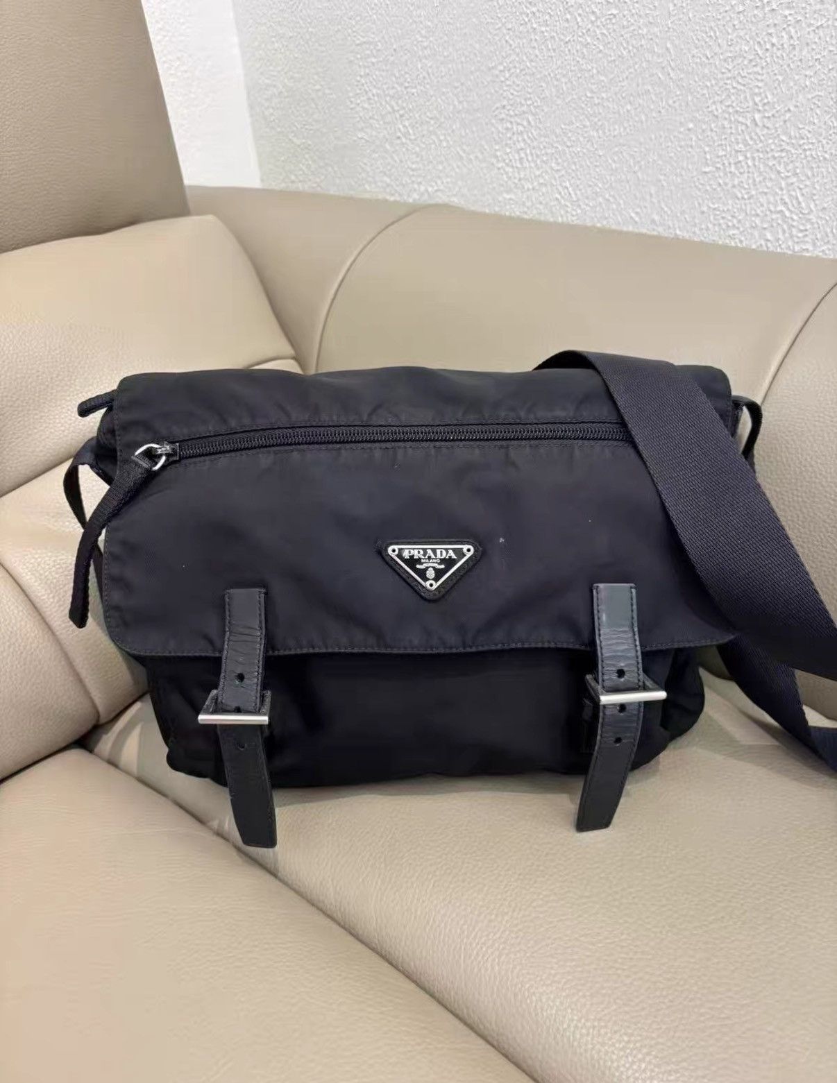 Prada Prada medium motorcycle double-pocket messenger bag J38 Size ONE SIZE - 1 Thumbnail