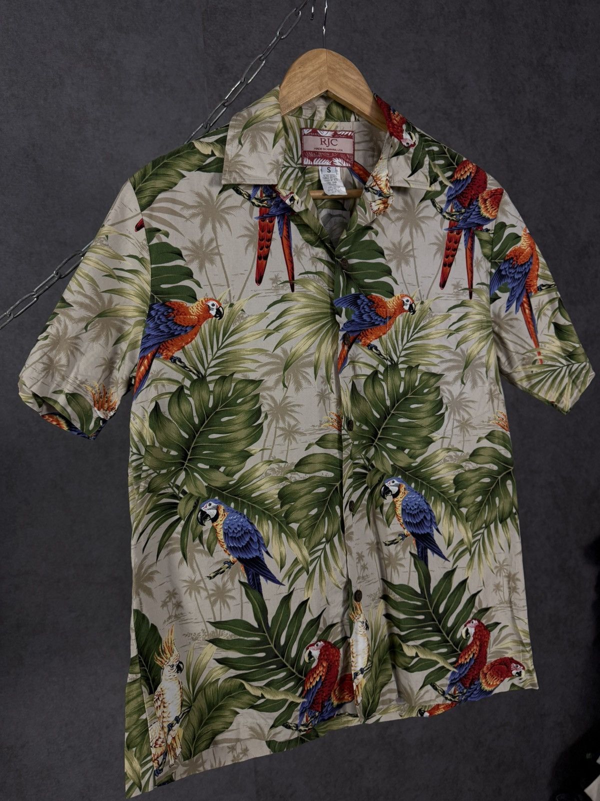 Vintage Hawaiian crazy art vintage made in USA shirt Size US S / EU 44-46 / 1 - 3 Thumbnail