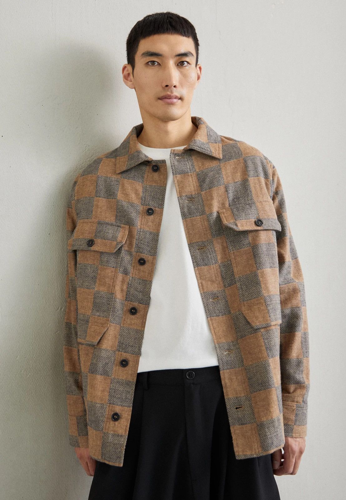 Henrik Vibskov !DS! AW23 Henrik Vibskov Checkered Field Flannel Shirt Size US M / EU 48-50 / 2 - 4 Thumbnail