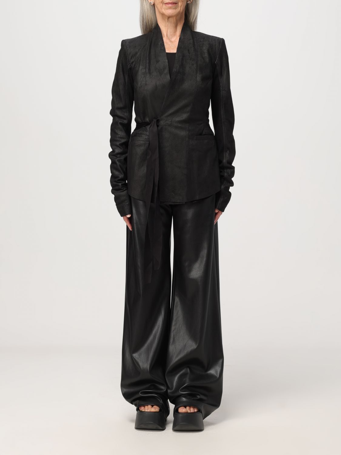 image of Rick Owens Blazer Woman Black, Women's (Size Small)
