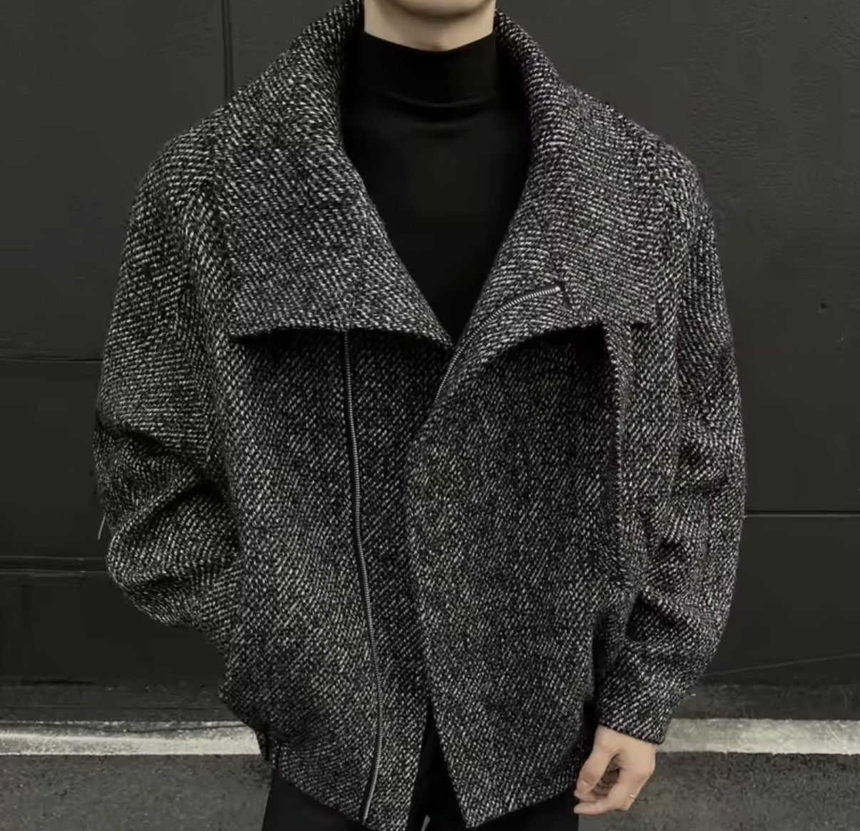 Other Casual Streetwear Plaid Zipper High Neck Coat Jacket Size US M / EU 48-50 / 2 - 2 Thumbnail