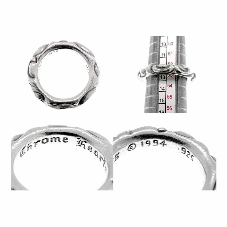 Chrome Hearts 6.5 CHROME HEARTS SCROLL BAND RING silver Size ONE SIZE - 3 Thumbnail