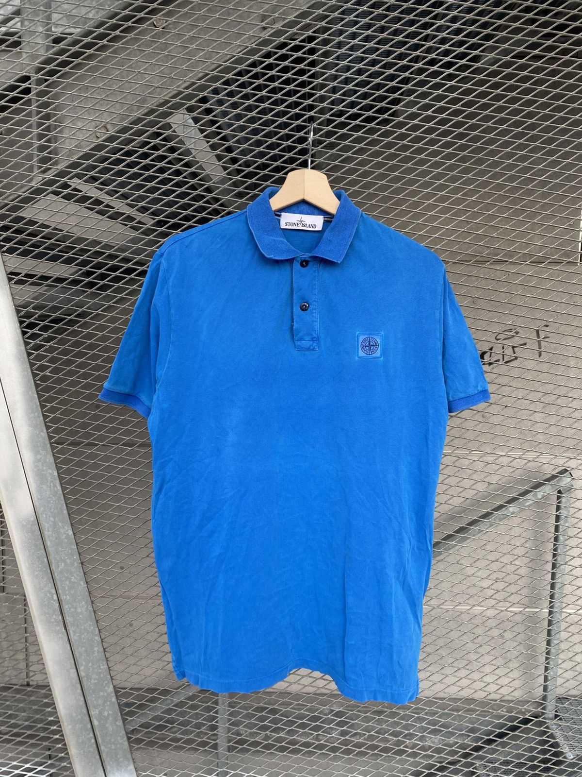 Stone Island Stone Island Garment Dyed Patch Polo T-Shirt Size US M / EU 48-50 / 2 - 1 Thumbnail