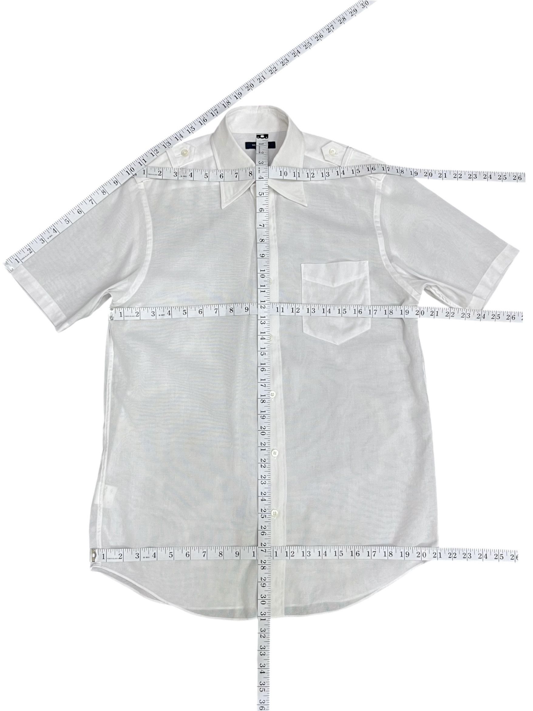 Burberry 🔥Burberry London SAMPLE Epaulet Mesh Shirt Medium Size M / US 6-8 / IT 42-44 - 12 Thumbnail