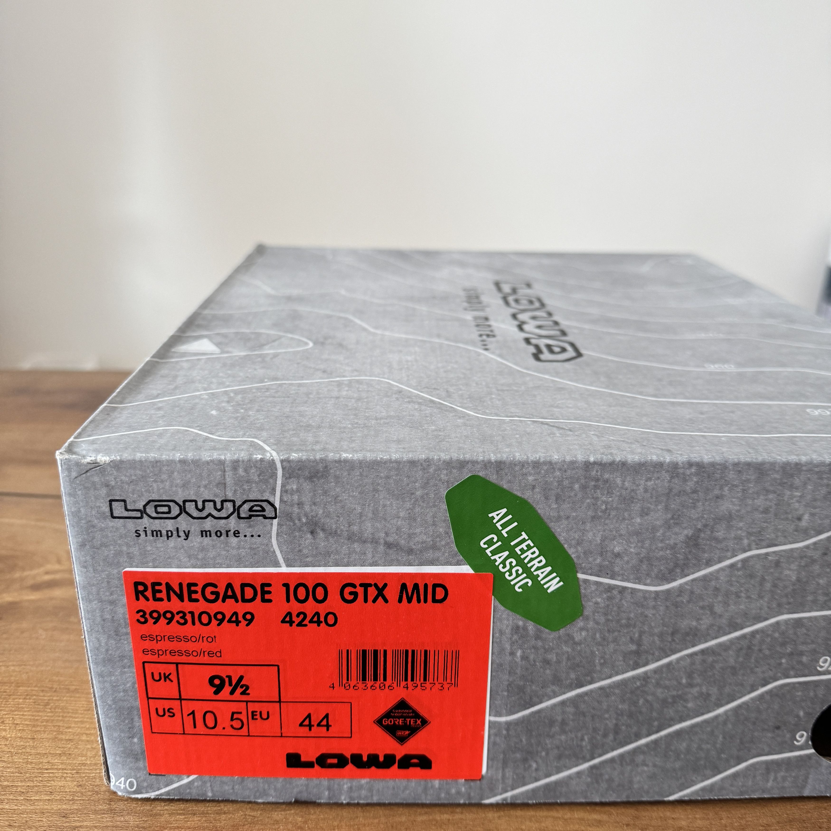 LOWA LOWA Renegade 100 Years GTX Mid Mens Trekking Boots 43.5 /10 Size US 10 / EU 43 - 4 Thumbnail