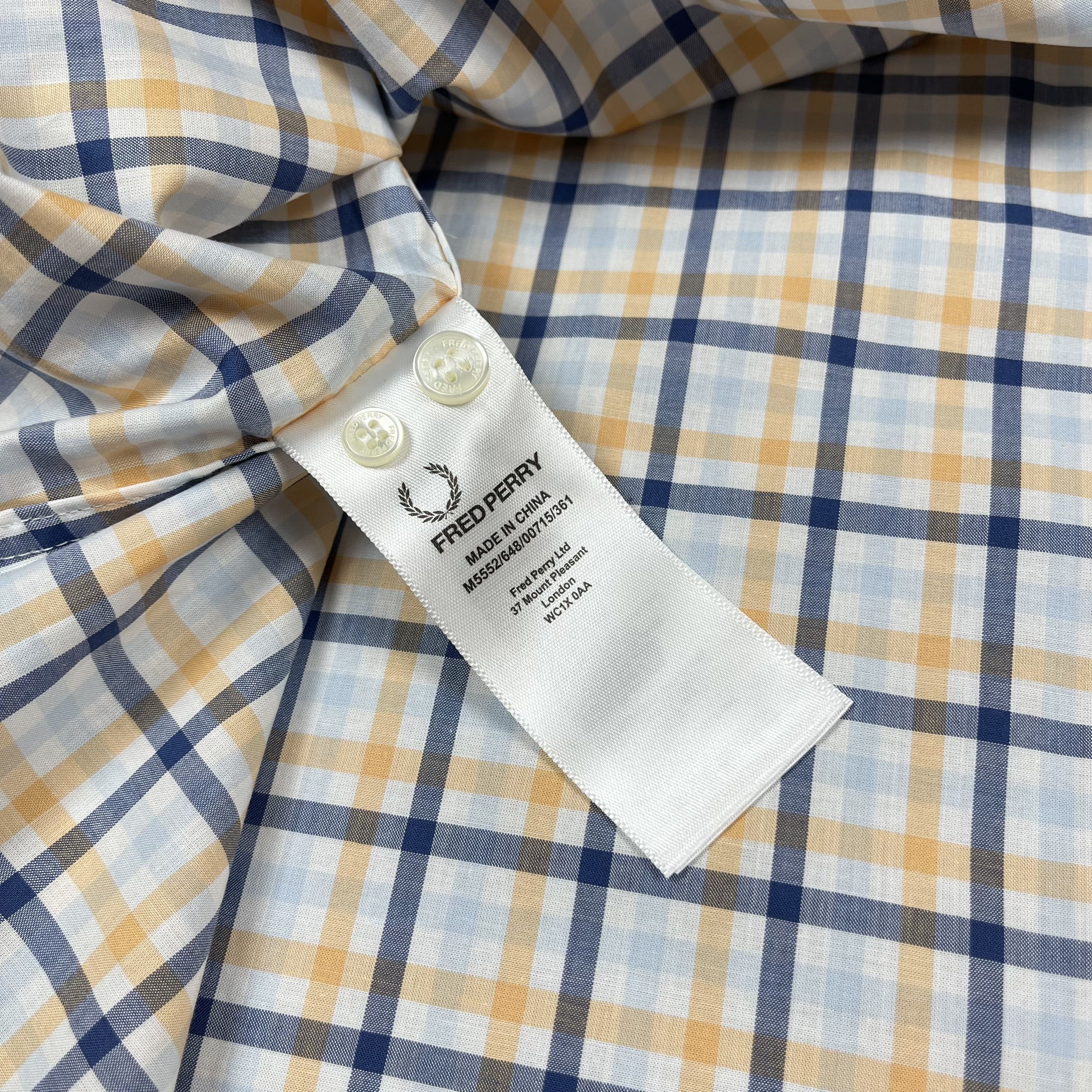 Fred Perry Fred Perry Four Colour Gingham Checkered Button Up Shirt Size US L / EU 52-54 / 3 - 13 Thumbnail