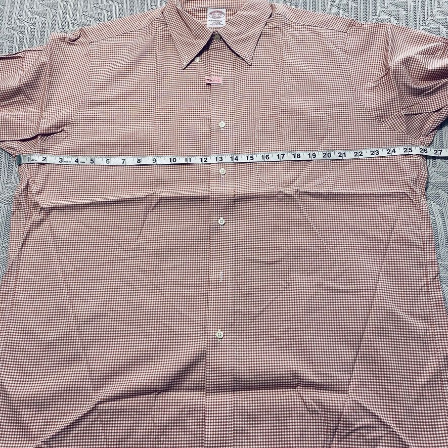 Brooks Brothers Brooks Brothers red micro plaid button down Size US L / EU 52-54 / 3 - 6 Thumbnail