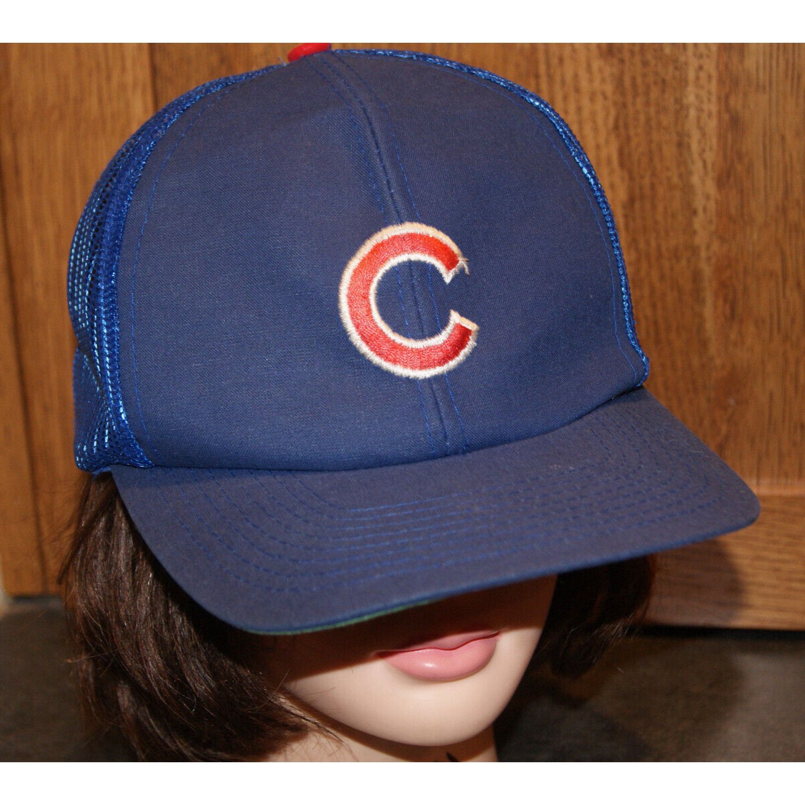 Other VTG 80 Chicago Cubs Snapback Mesh Trucker Hat Cap Twins M/L Size ONE SIZE - 1 Thumbnail