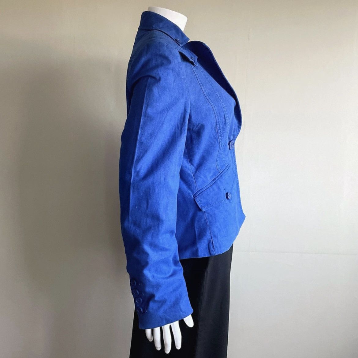 Escada Sport Escada Sport Early Y2K Military Chic Electric Blue Jacket Size M / US 6-8 / IT 42-44 - 4 Thumbnail