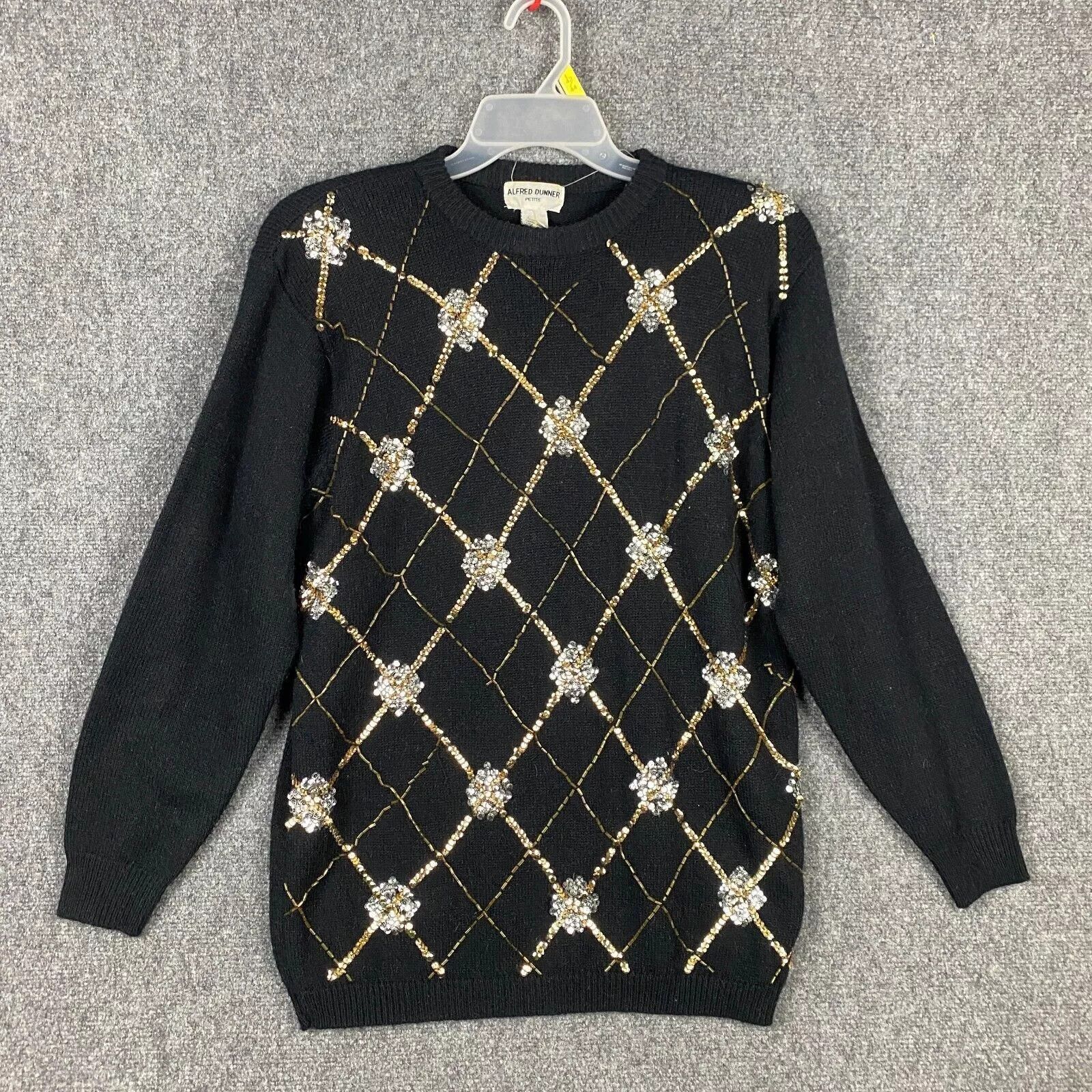 Other Alfred Dunner Sweater Women's Petite Large PL Acrylic Blend Size L / US 10 / IT 46 - 1 Thumbnail