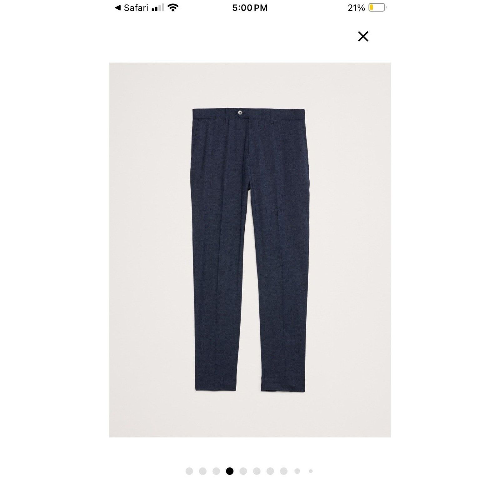 Banana Republic Banana Republic Italian Nailhead Suit Pant, Nav Blue Slim Size US 32 / EU 48 - 1 Thumbnail