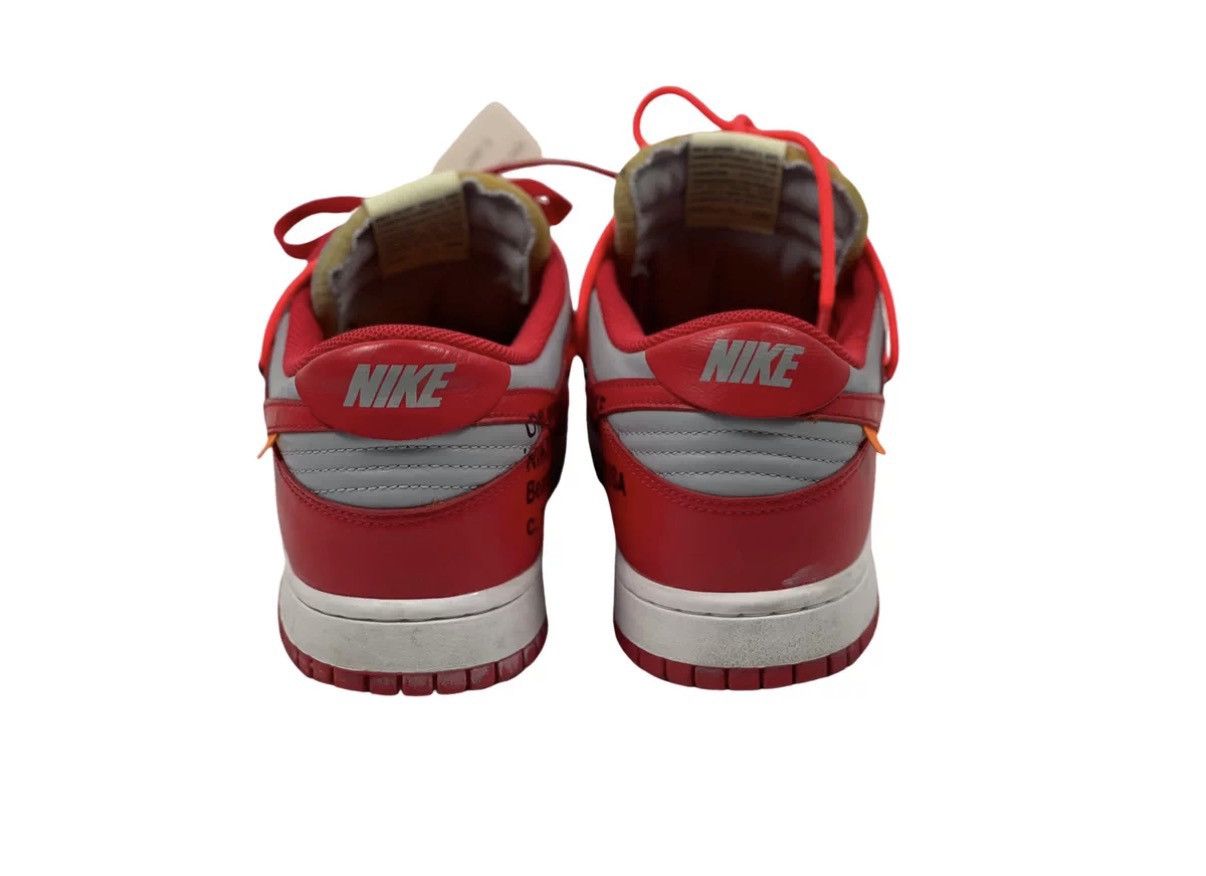 Off-White Off-White x Nike Dunk Red & Gray OW Collaboration J31 Size US 10.5 / EU 43-44 - 3 Thumbnail