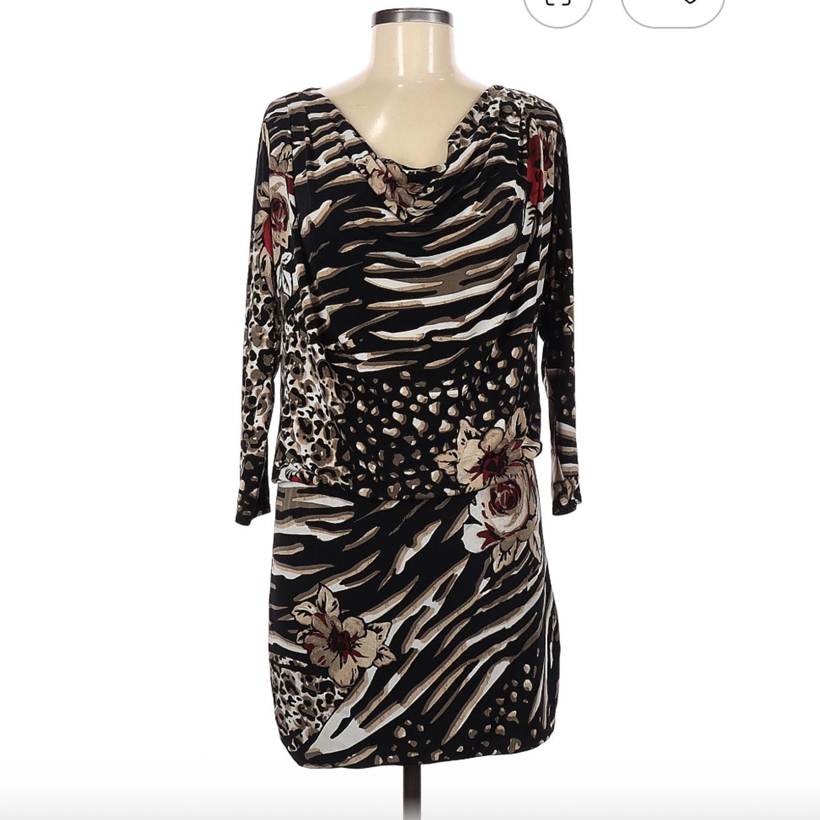 Other Cache Size M Casual Animal Print Dress Size M / US 6-8 / IT 42-44 - 1 Thumbnail