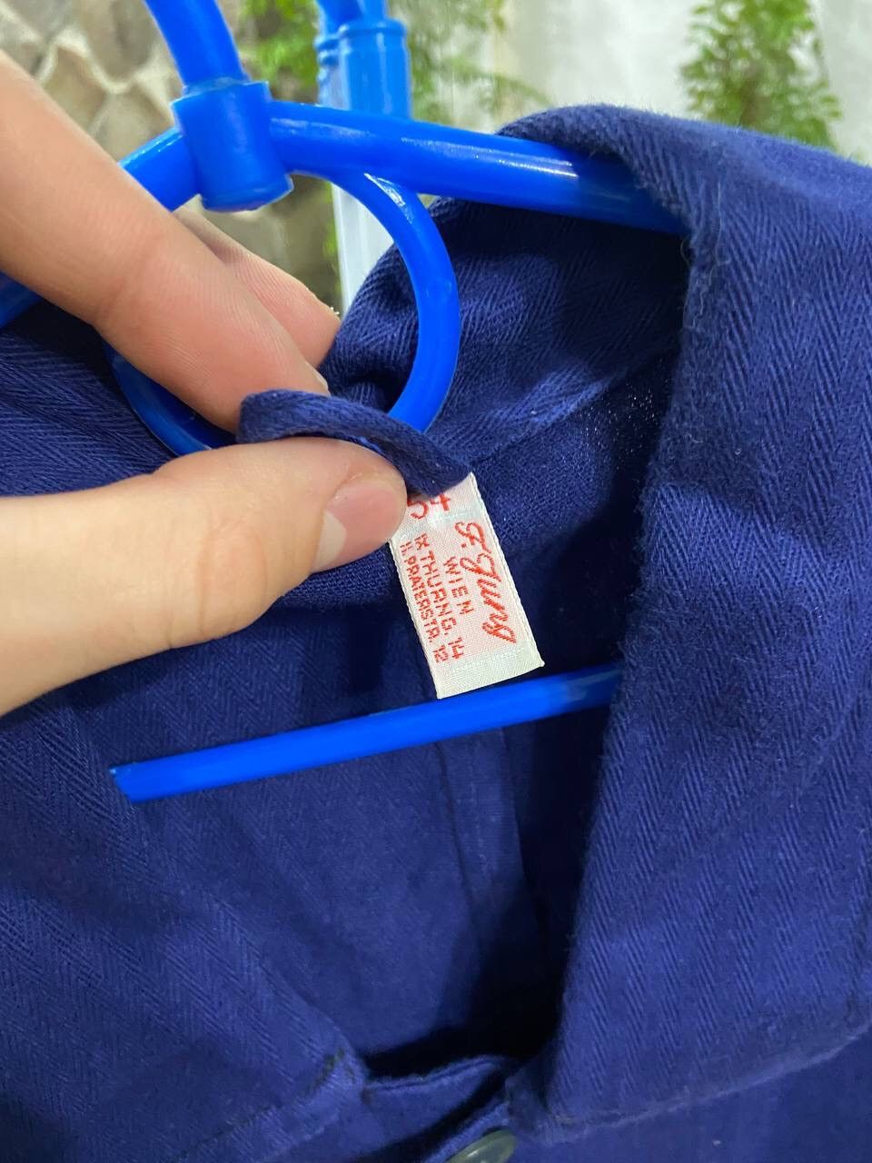 Vintage Vintage Franch Adult Workwear Blue Pockets Jacket Size 54 Size US L / EU 52-54 / 3 - 8 Thumbnail