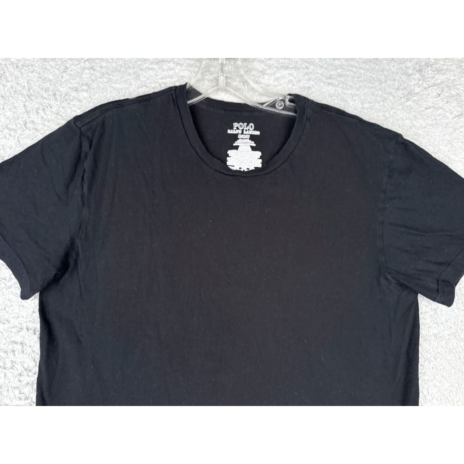 Ralph Lauren Polo Ralph Lauren Shirt Men Medium Black Crew Neck Short Sleeve Cotton Slim" Size US M / EU 48-50 / 2 - 4 Thumbnail