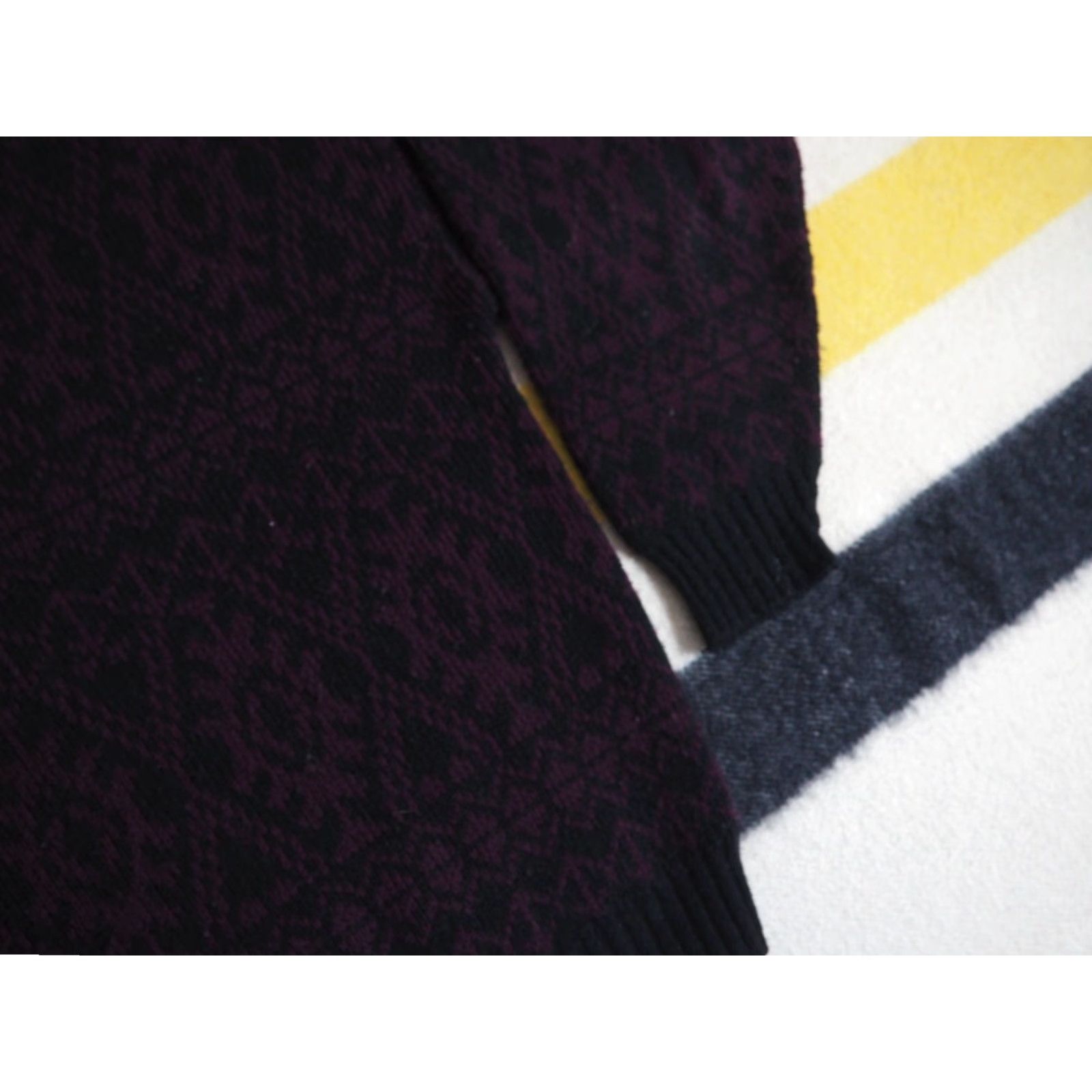Vintage VTG 70s 80s Scandia USA Made Wool Geometric Pullover Sweater L Black 100% Wool EUC Men’s Mens Size US L / EU 52-54 / 3 - 5 Thumbnail