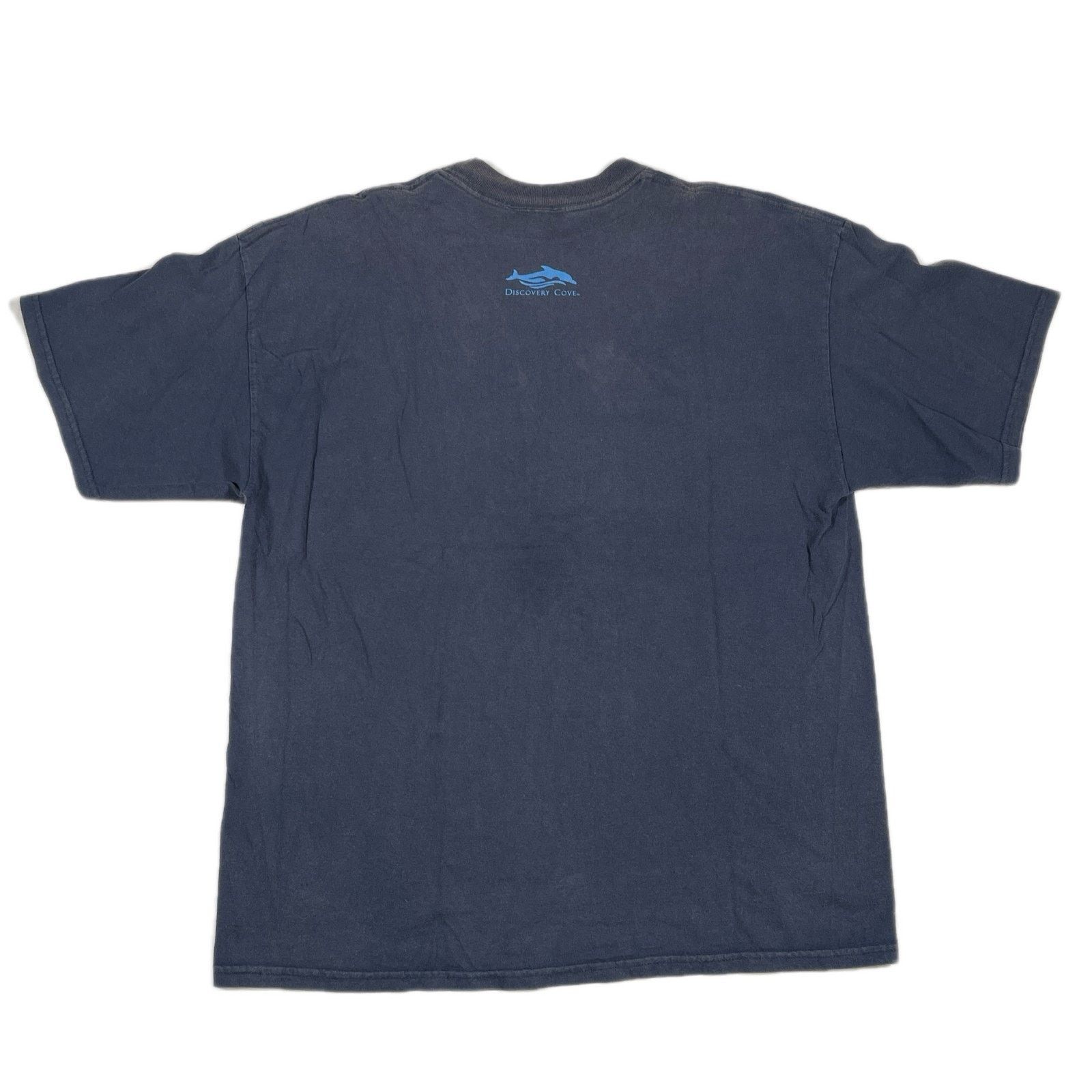 Vintage Vintage Discovery Cove Orlando Dolphin Navy Tee T Shirt Size US XL / EU 56 / 4 - 5 Thumbnail